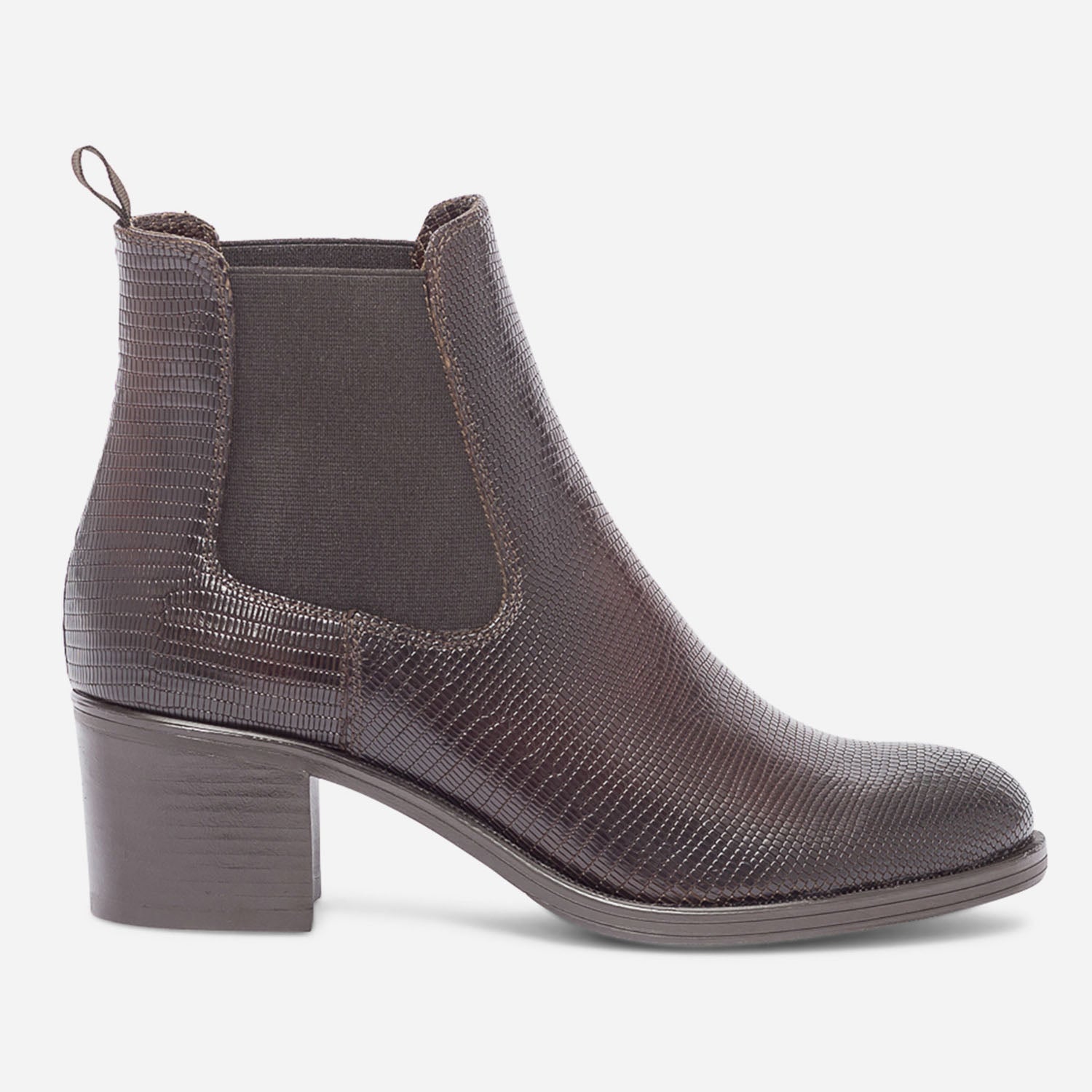 Bottines python marron new arrivals
