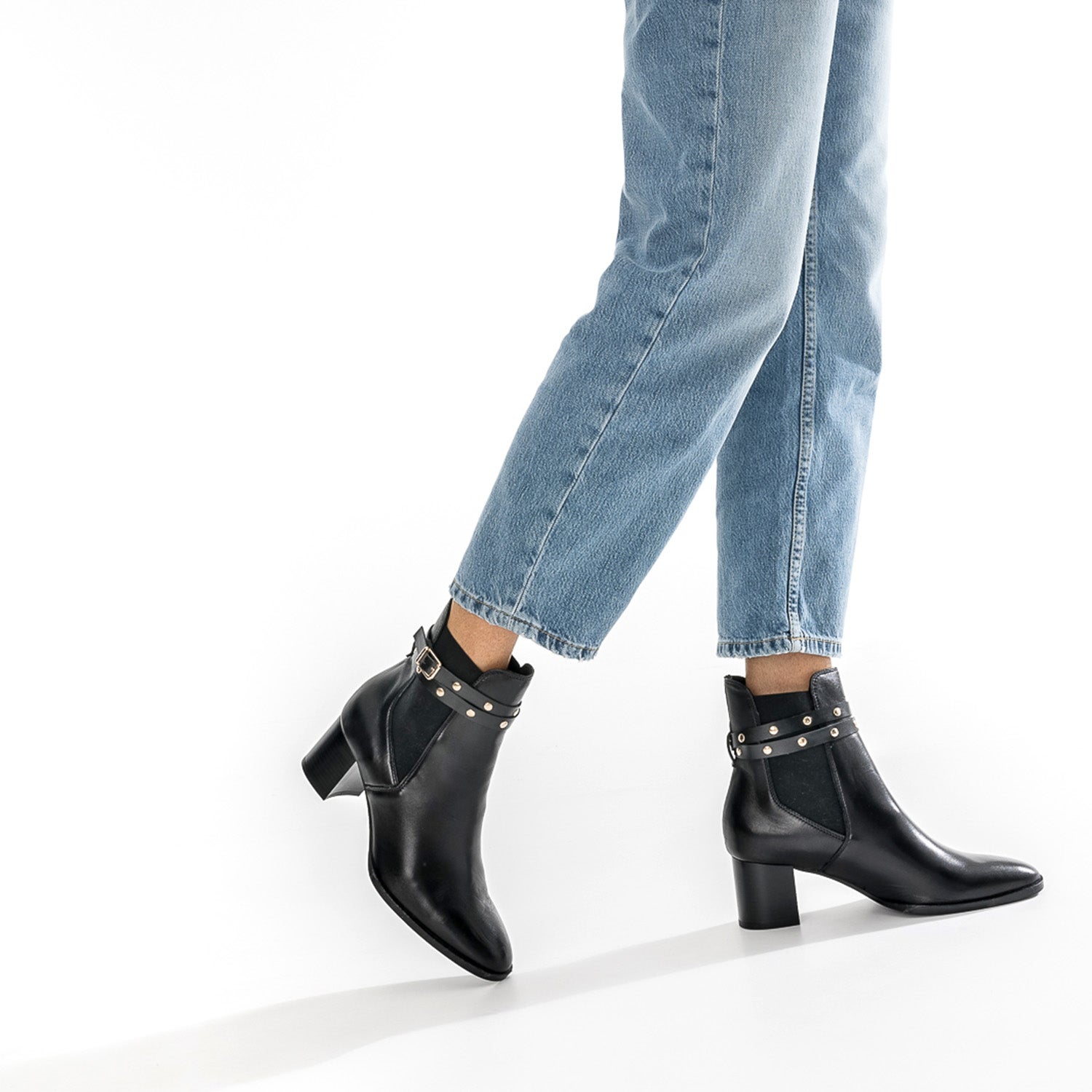 Bottines chelsea femme cloutées cheap