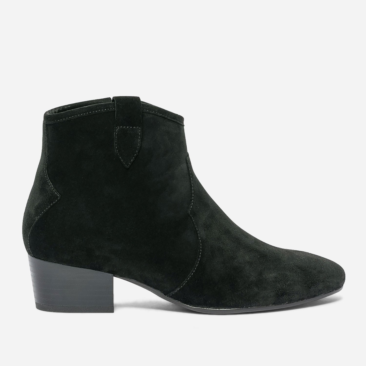 Boots western ERAM FLEX noir en cuir velours co con u