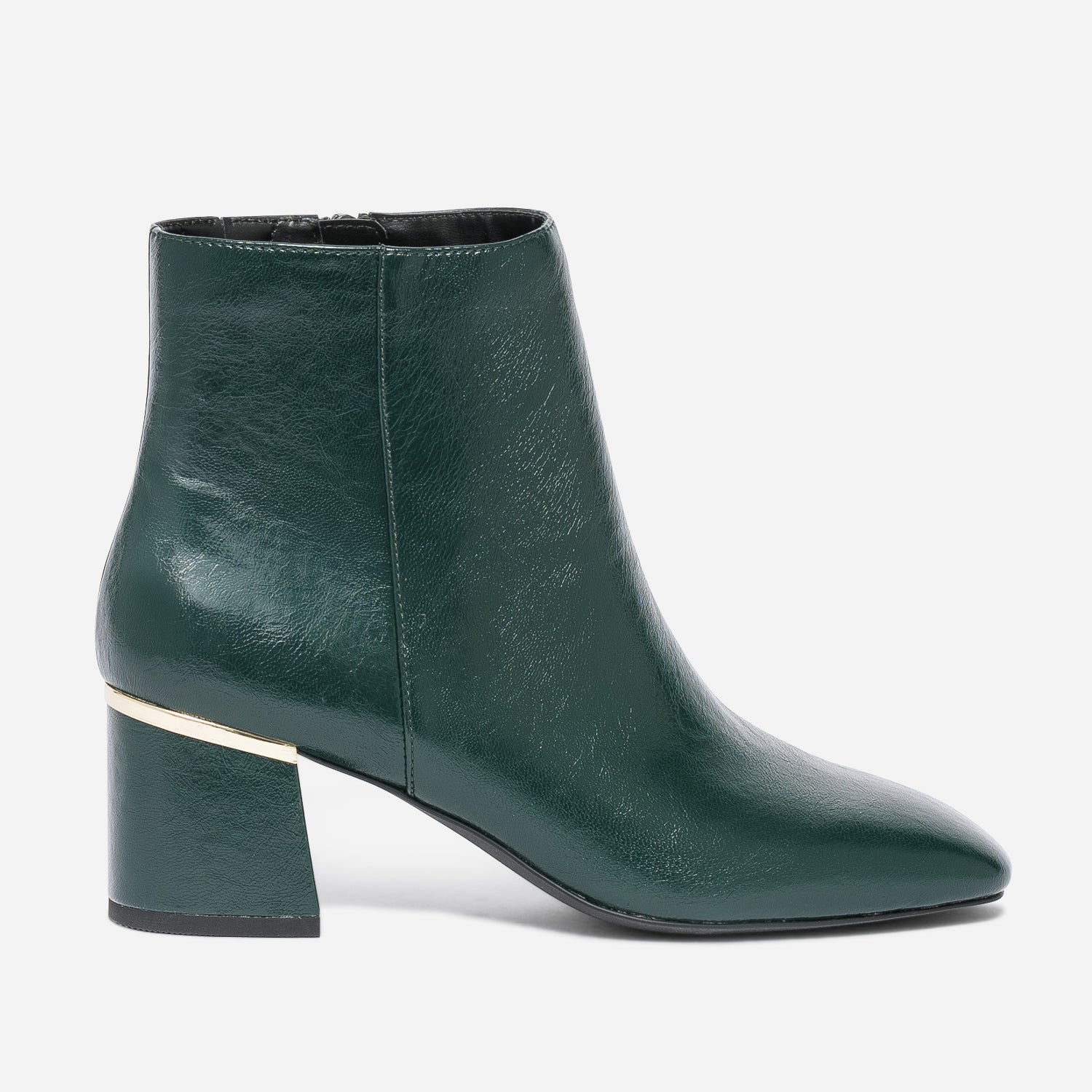 Bottines vertes cuir outlet