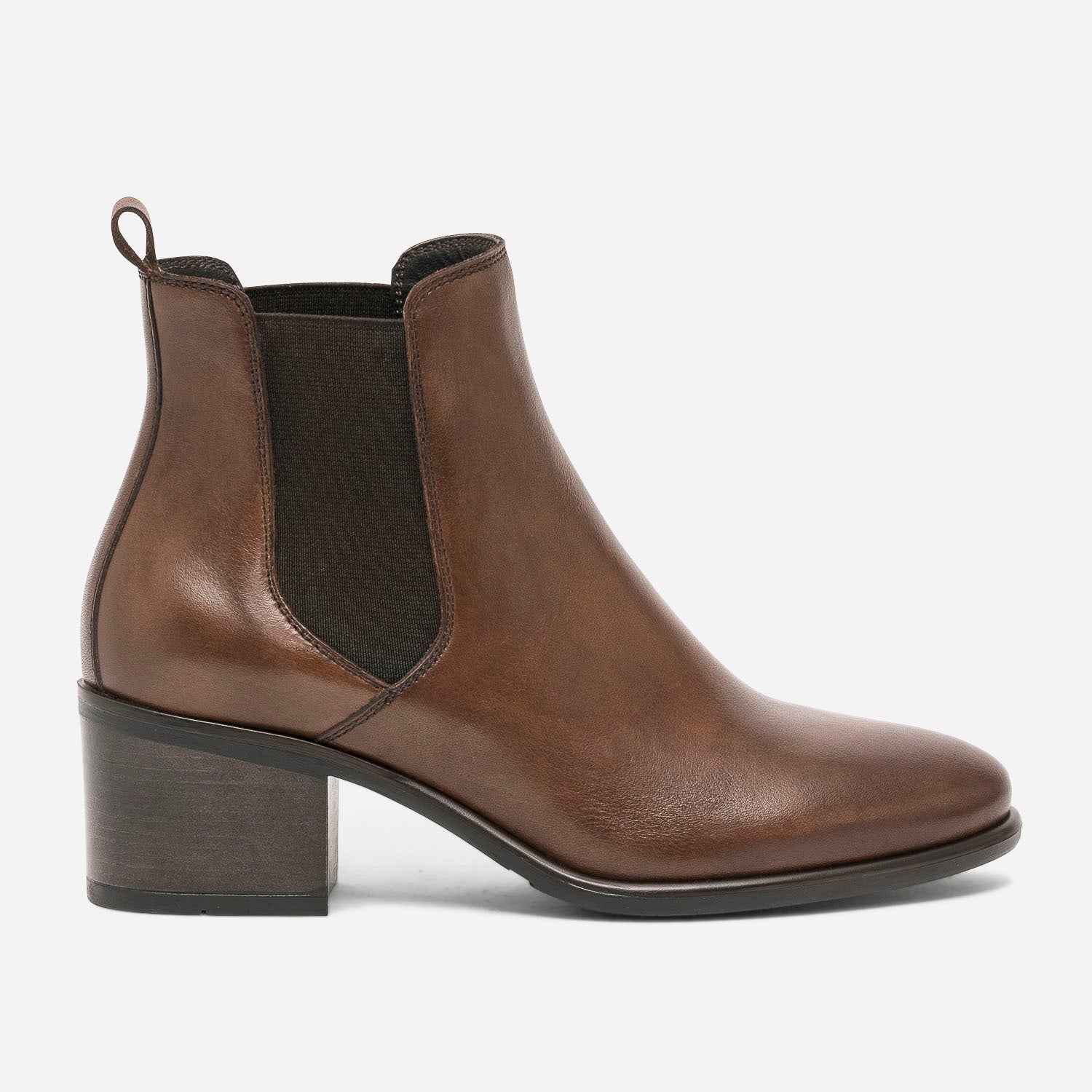 Chelsea boots marron en cuir Boots bottines Femme ERAM