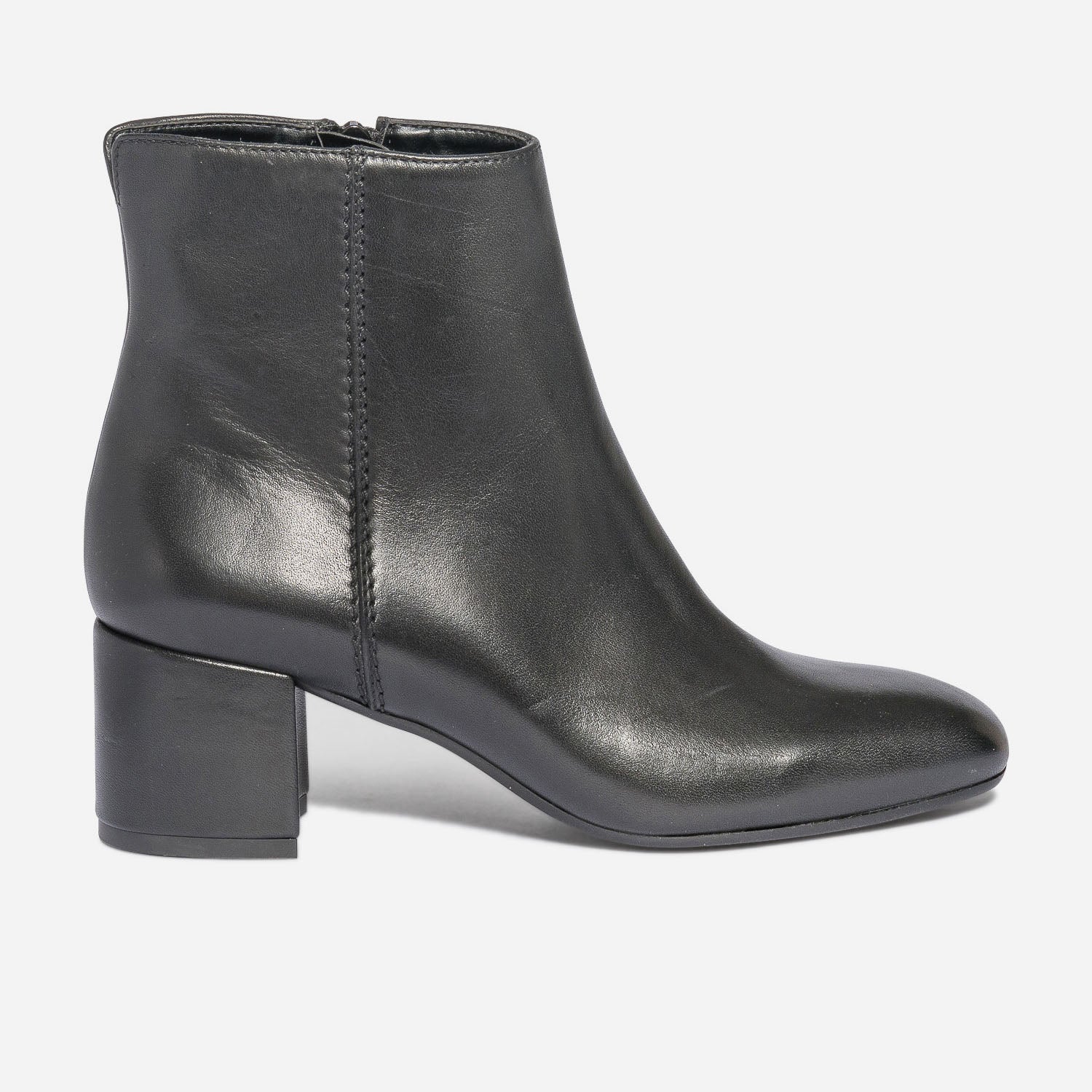 Boots noires shop femme cuir