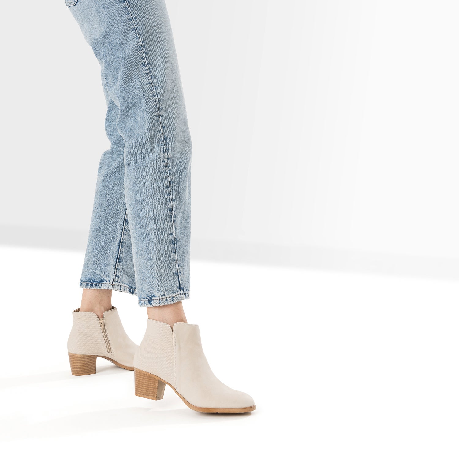Bottines python beige shop