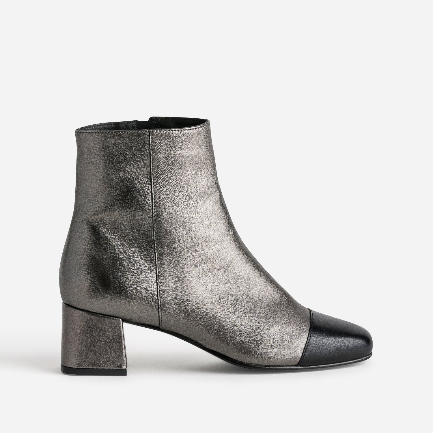 Bottine femme grise cuir cheap