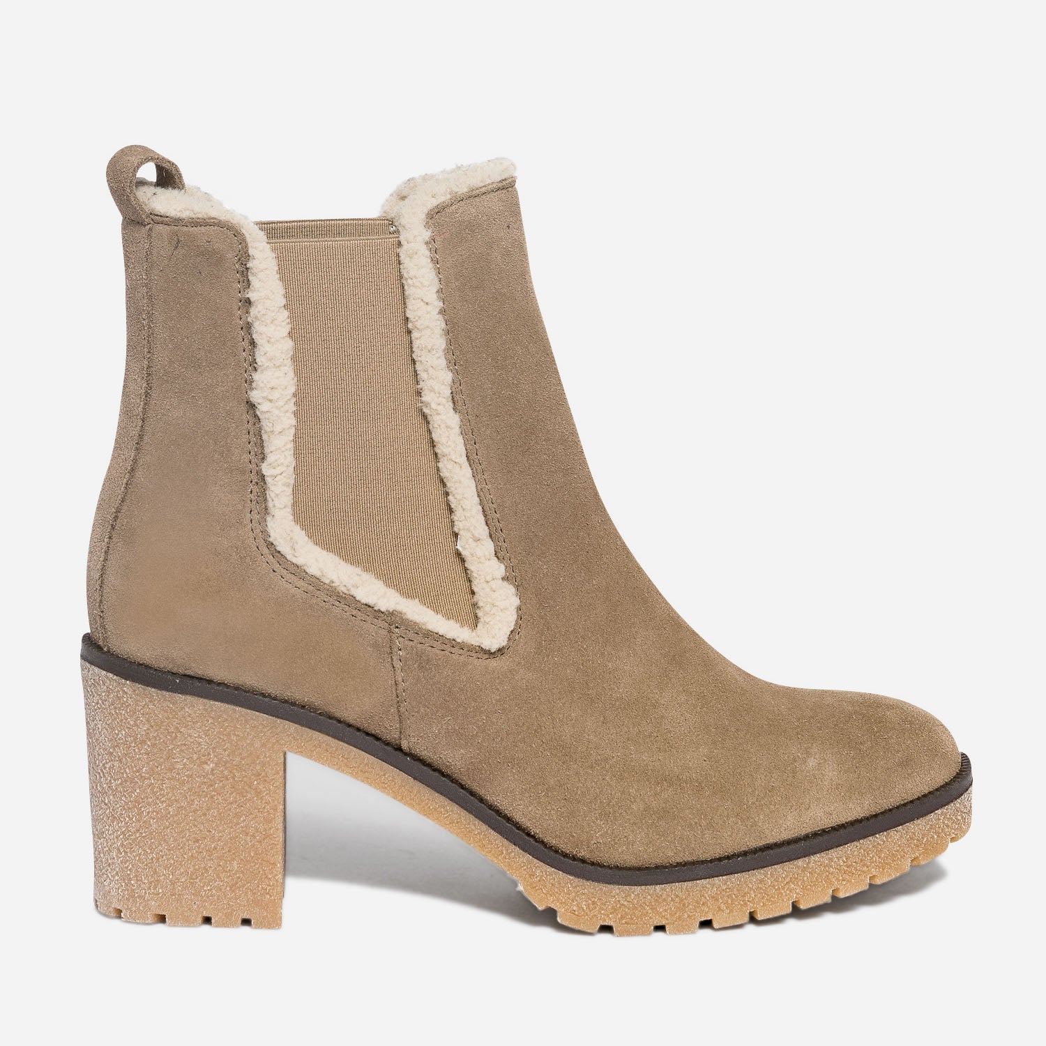 Boots femme 2025 beige daim