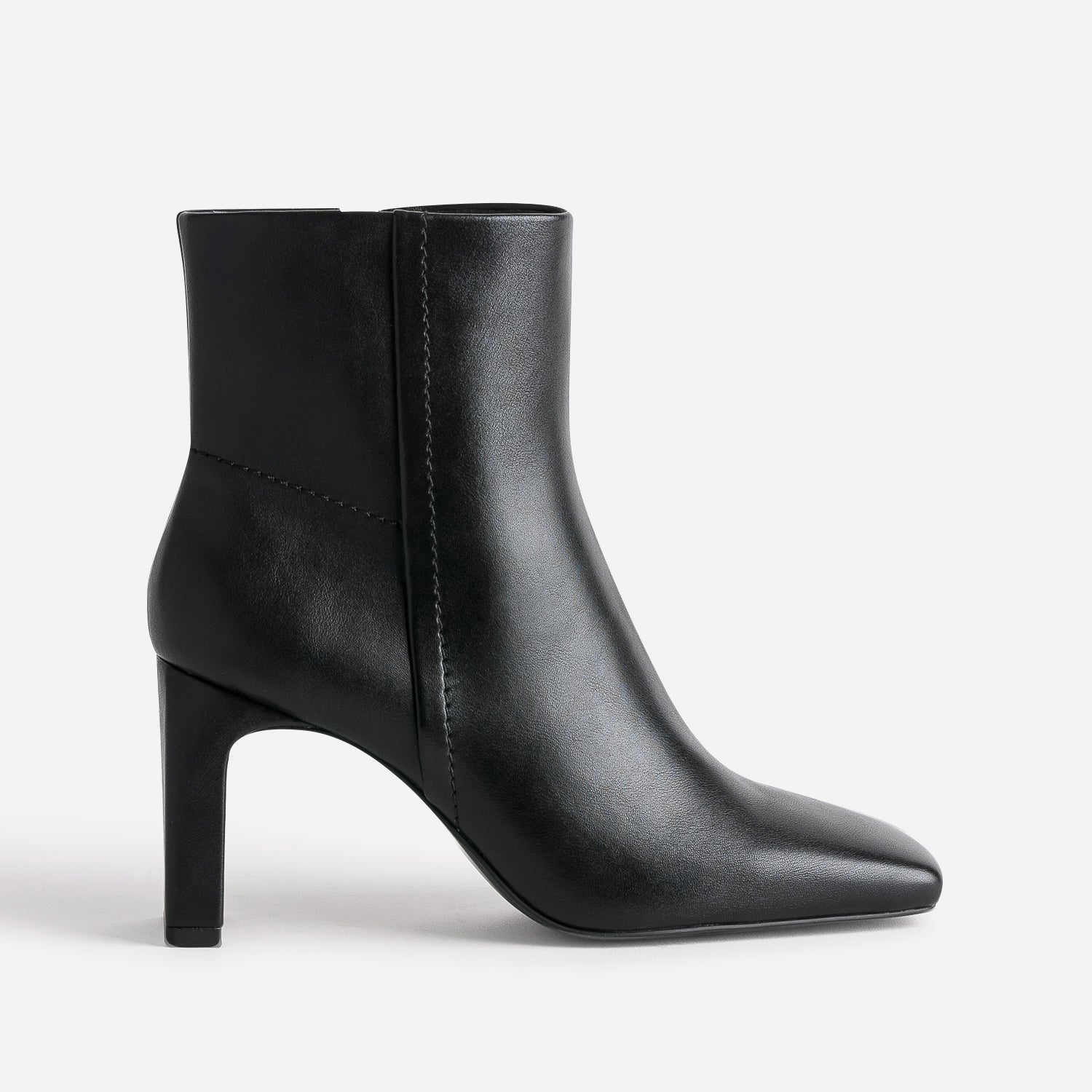 Boots TEXTO noir eco concu a bout carre
