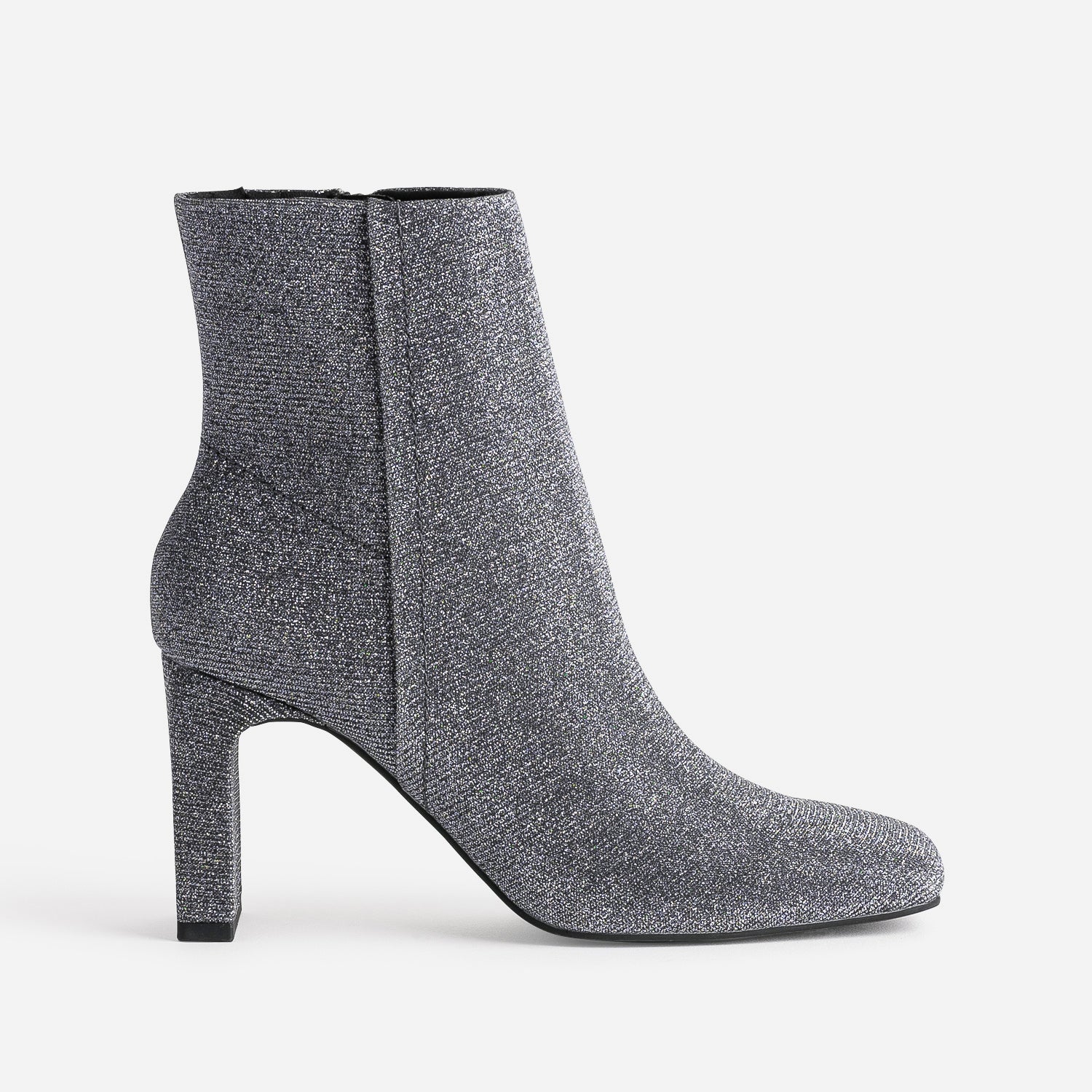 Bottines femme best sale talon argenté