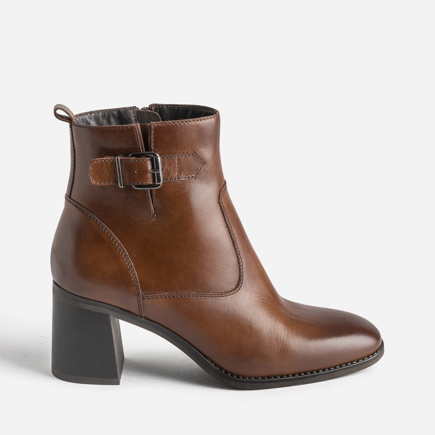 Boots femme cognac online