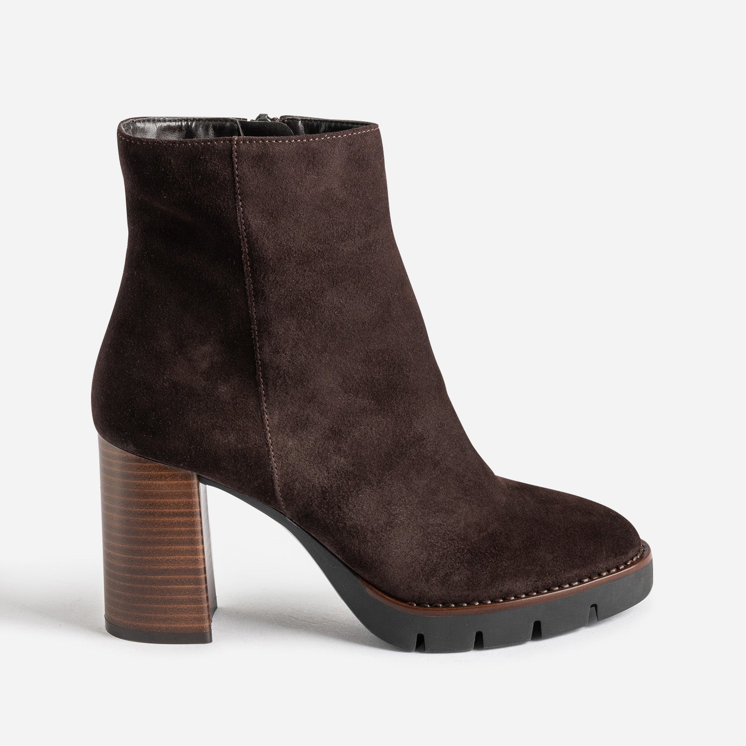 Boots TEXTO marron fonc plateforme crant e Boots bottines
