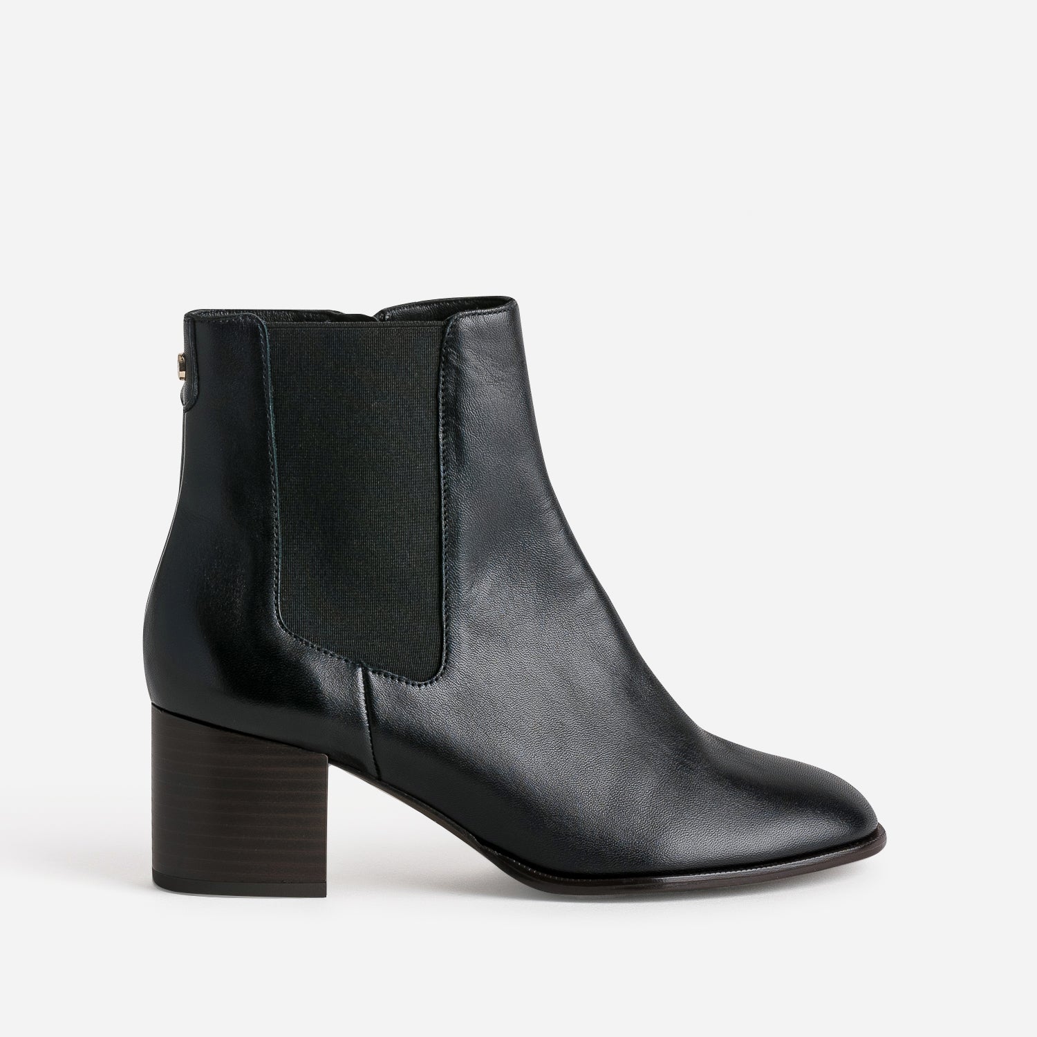 Boots ERAM FLEX noir en cuir a talon Boots bottines Femme ERAM