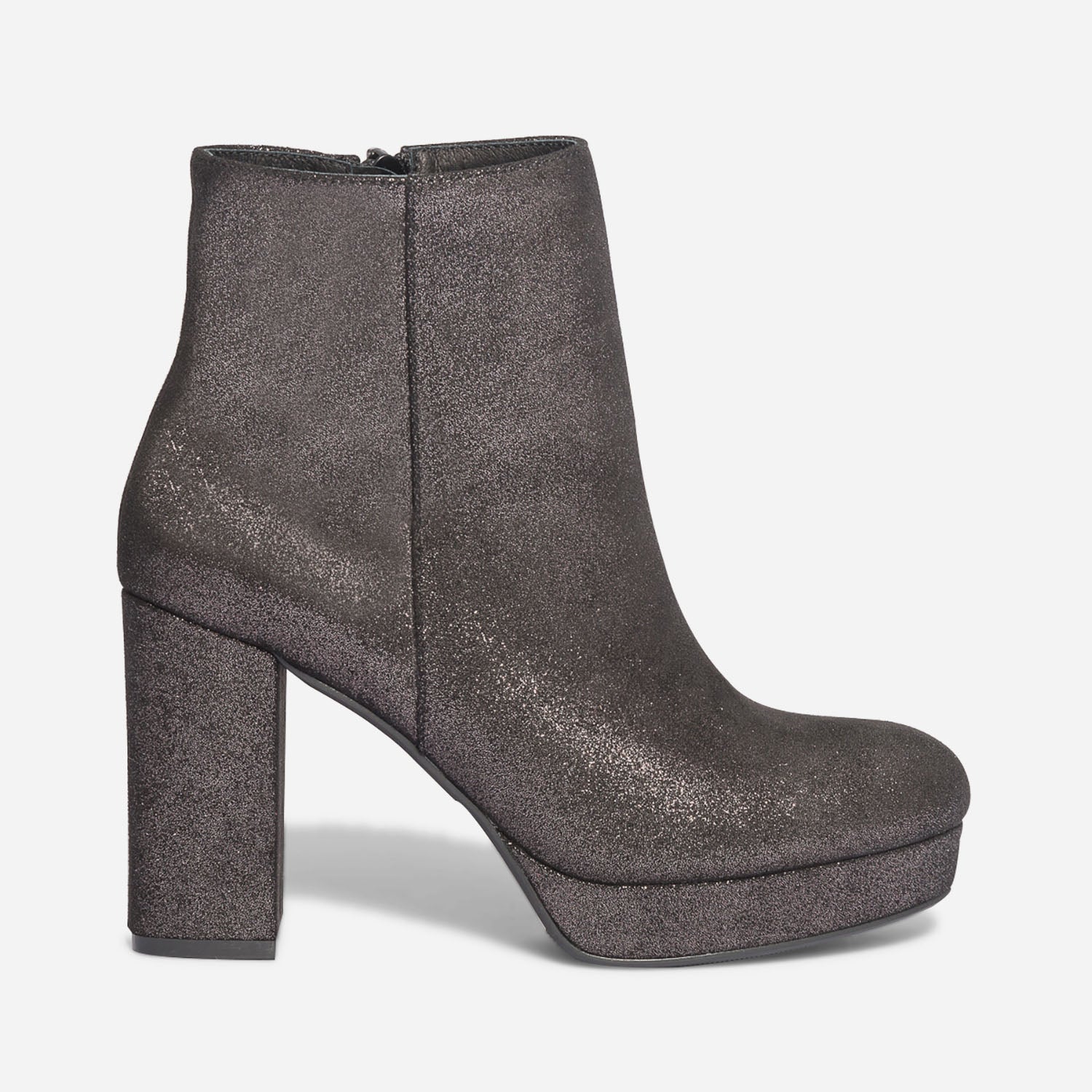 Boots TEXTO noir irise a plateforme et talon haut Boots bottines Femme ERAM