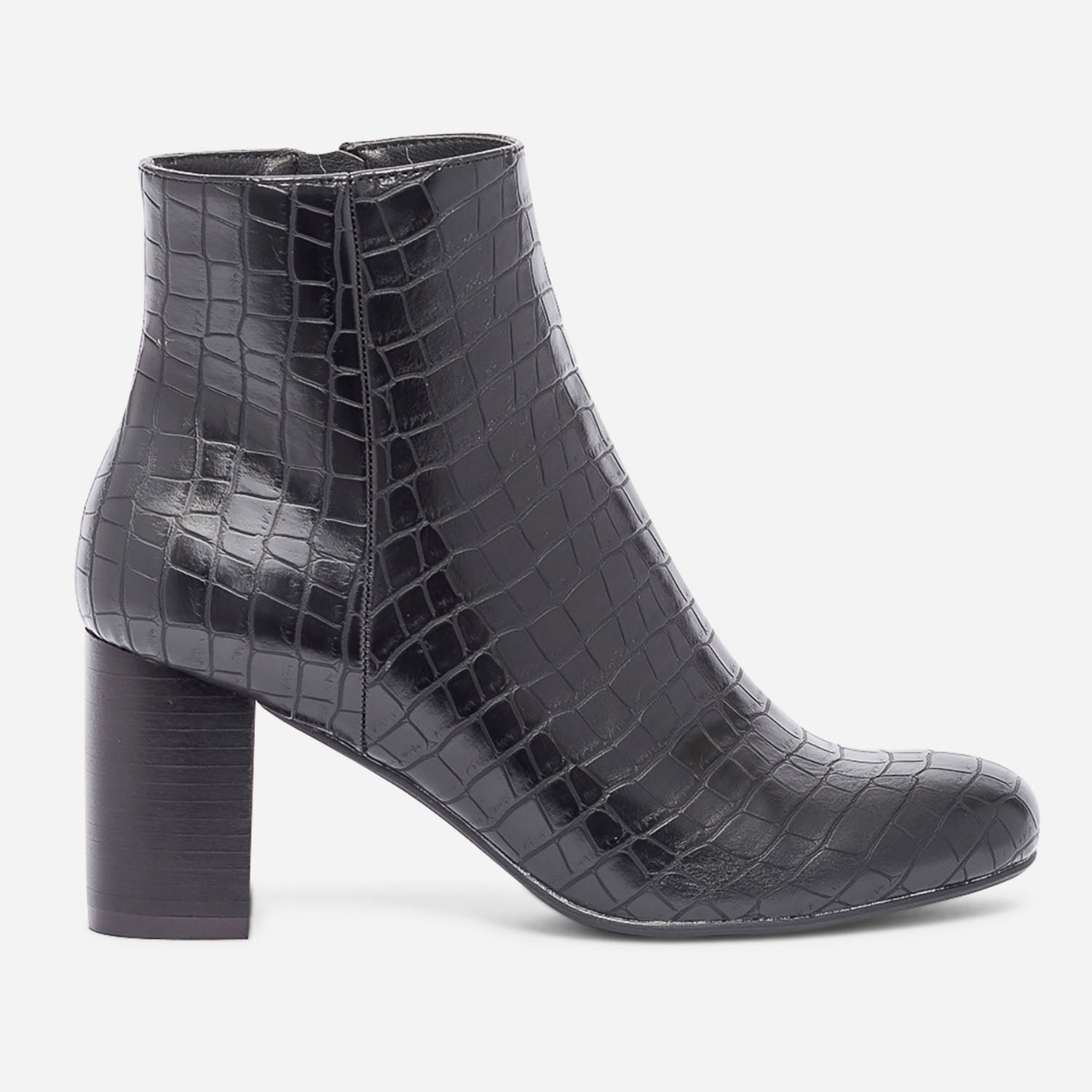 Bottines femme noir croco 2025