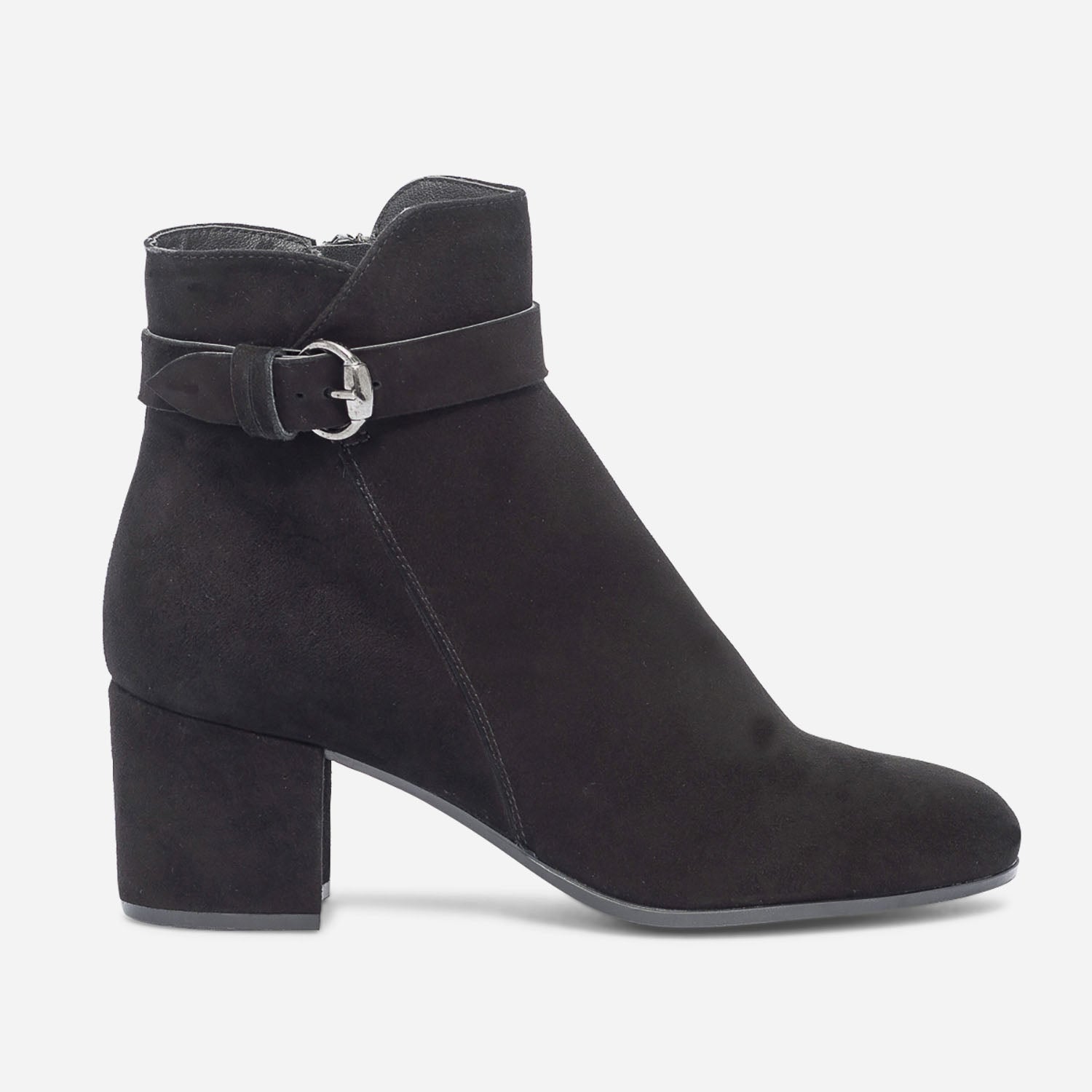 Bottines velours noir femme outlet