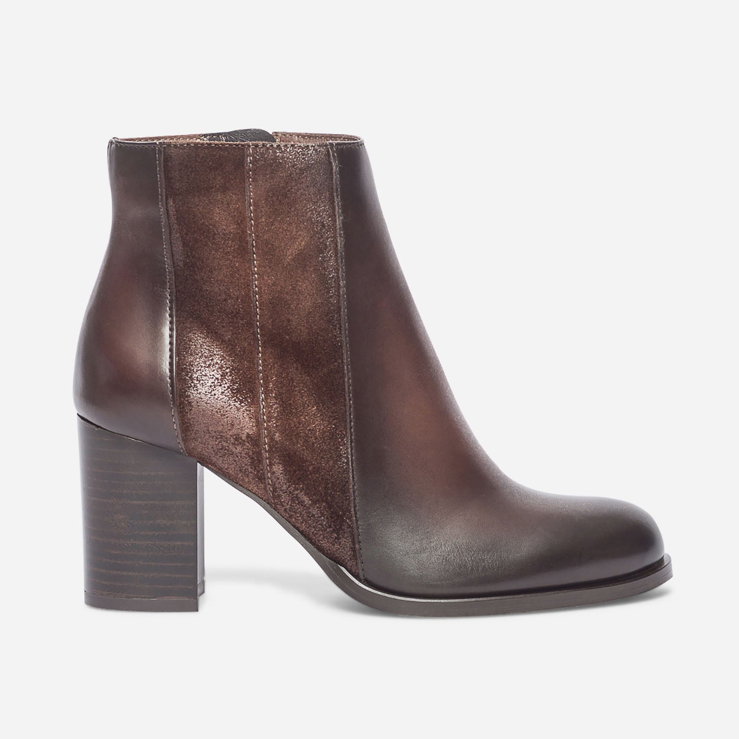 Boots femme marron foncé clearance