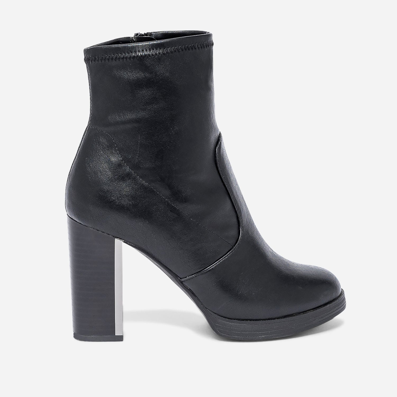 Talon haut noir shop plateforme