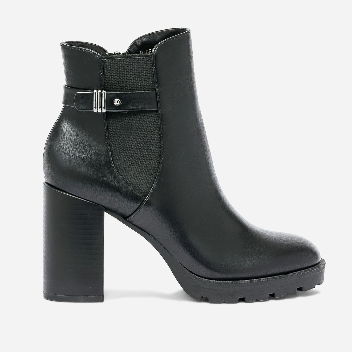 Boots TEXTO noir crante Boots bottines Femme ERAM