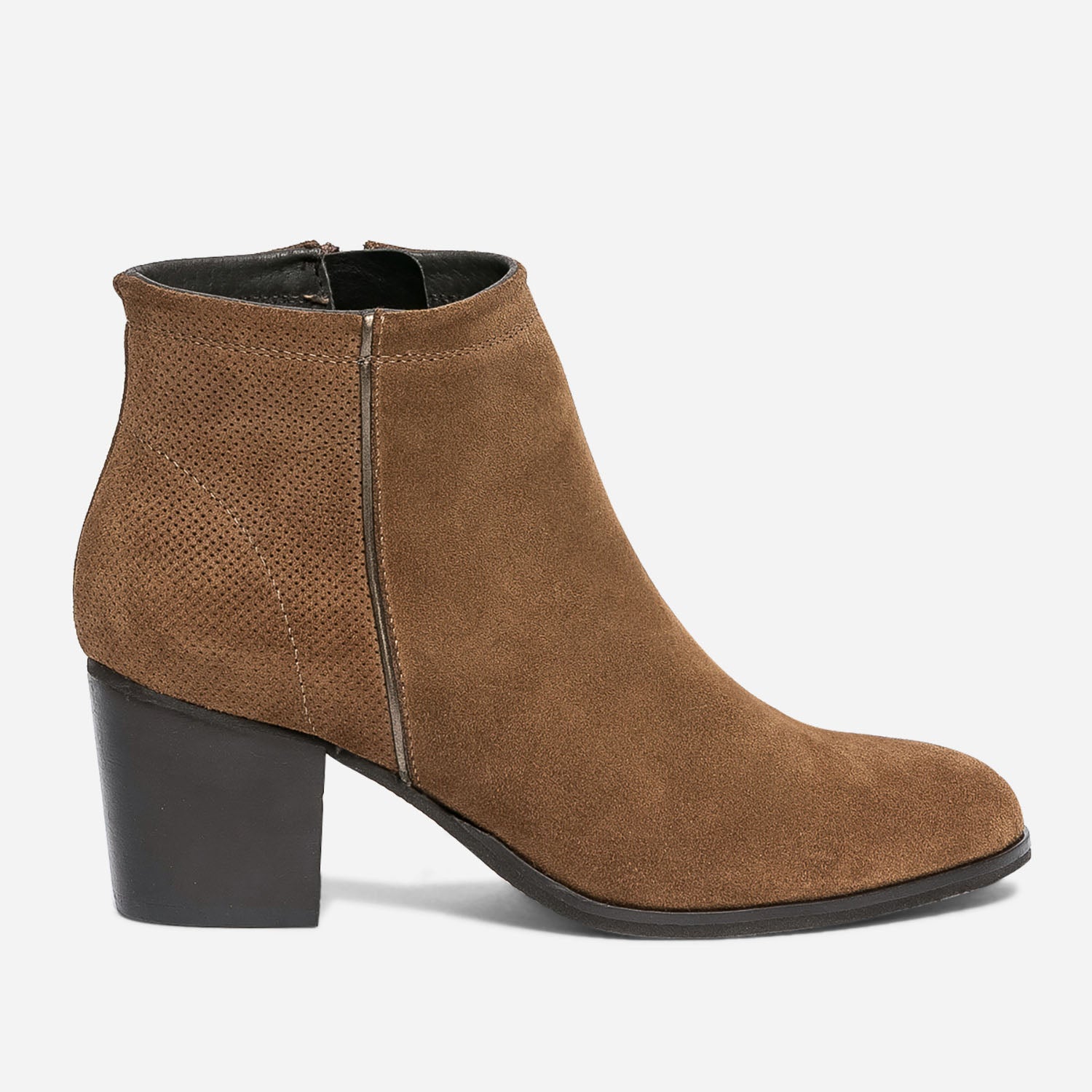 Bottine femme top cognac