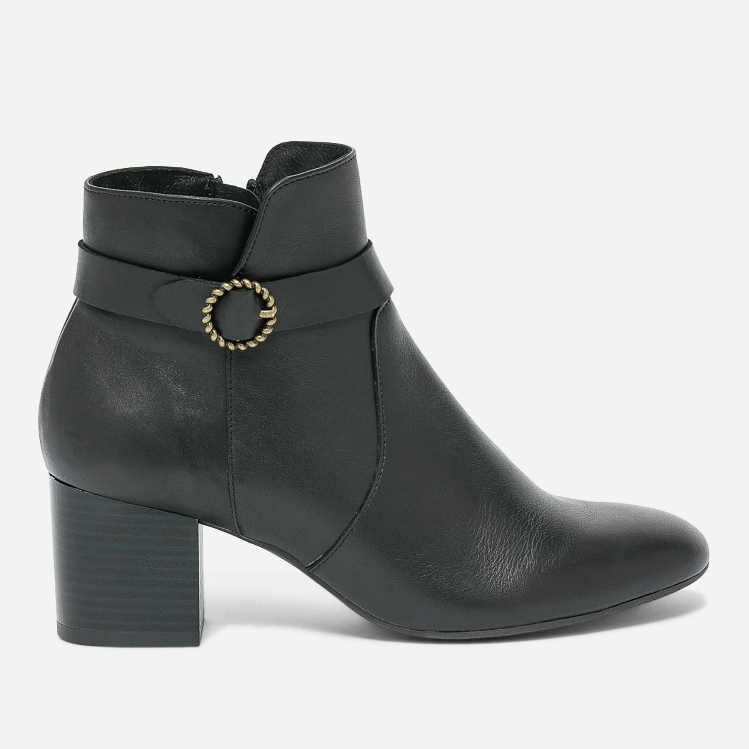 Boots ERAM FLEX noir avec bride a boucle Boots bottines Femme ERAM