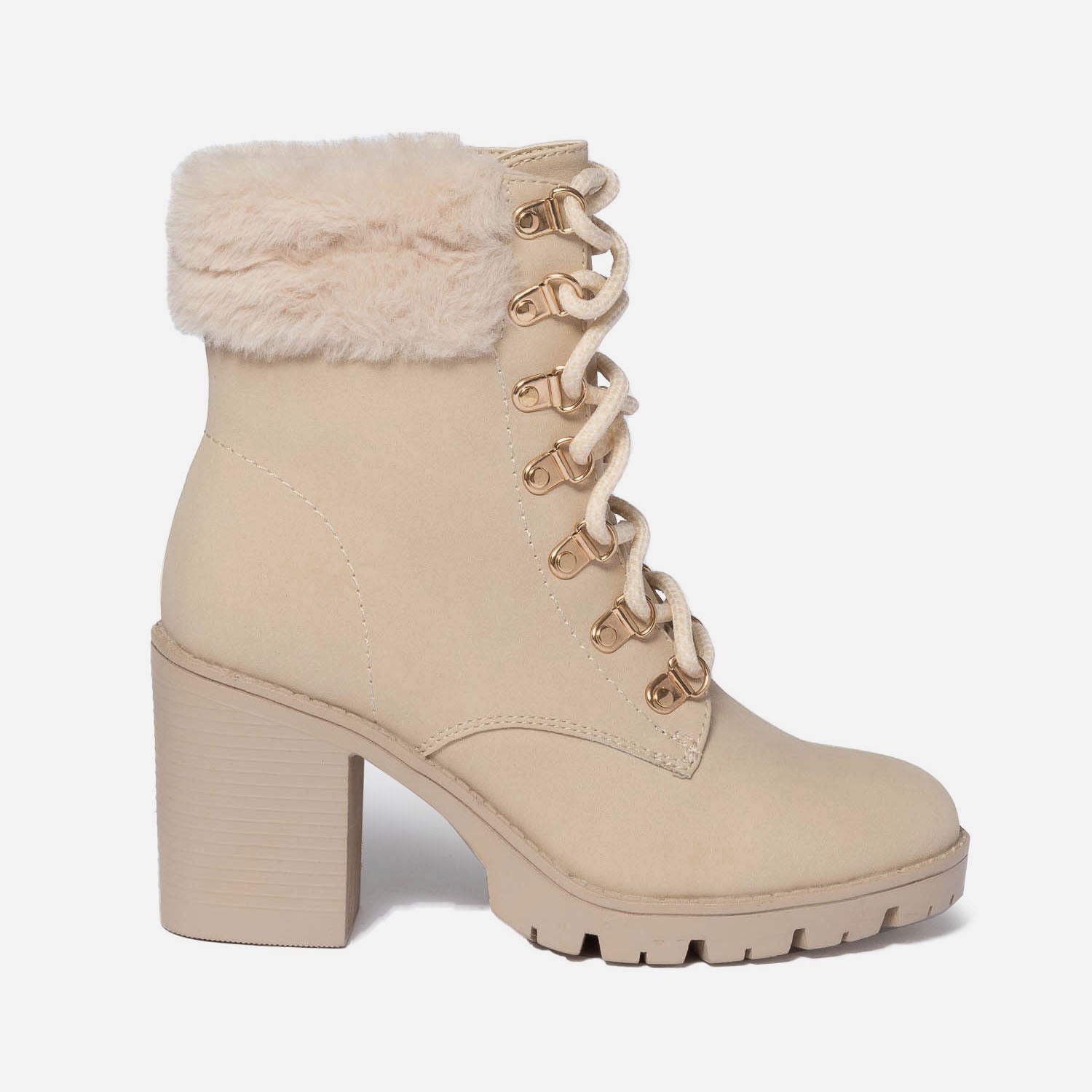 Bottines beige talon store