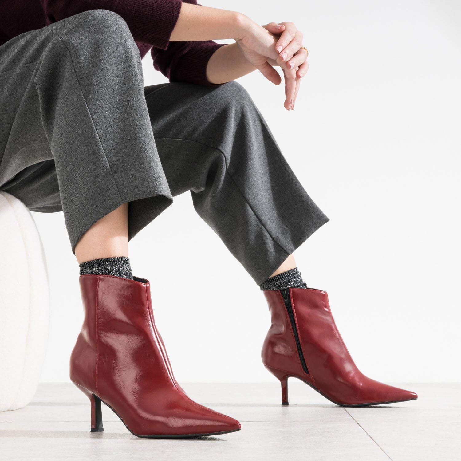 Bottines Rouges pour Femmes ERAM