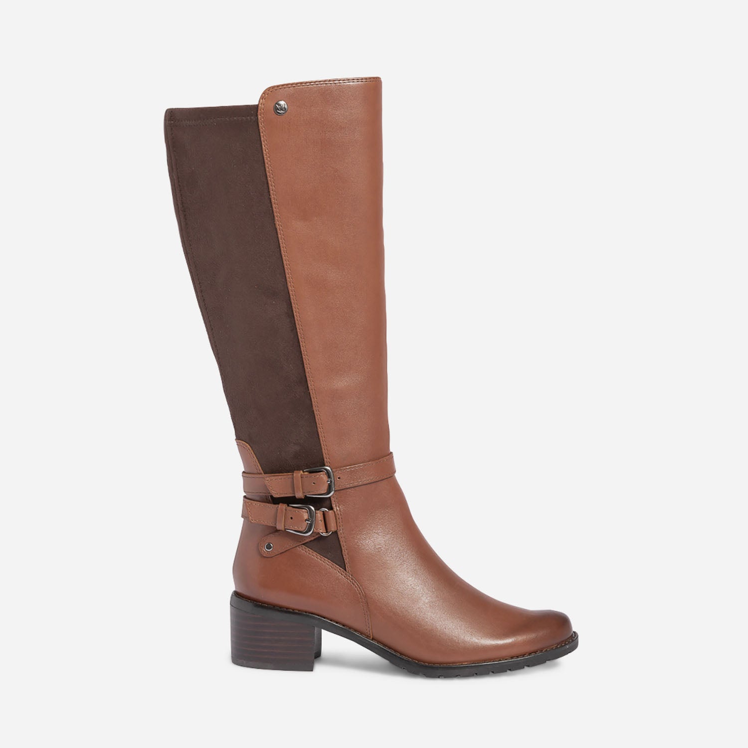 Botte CAPRICE cognac bi mati re double bride Bottes Femme ERAM