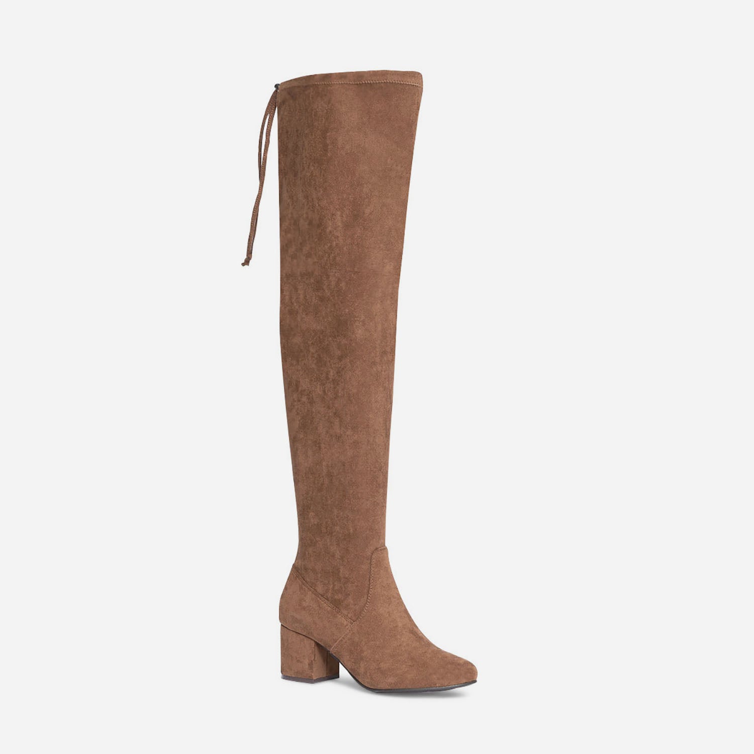 Cuissarde camel suedee Bottes Femme ERAM