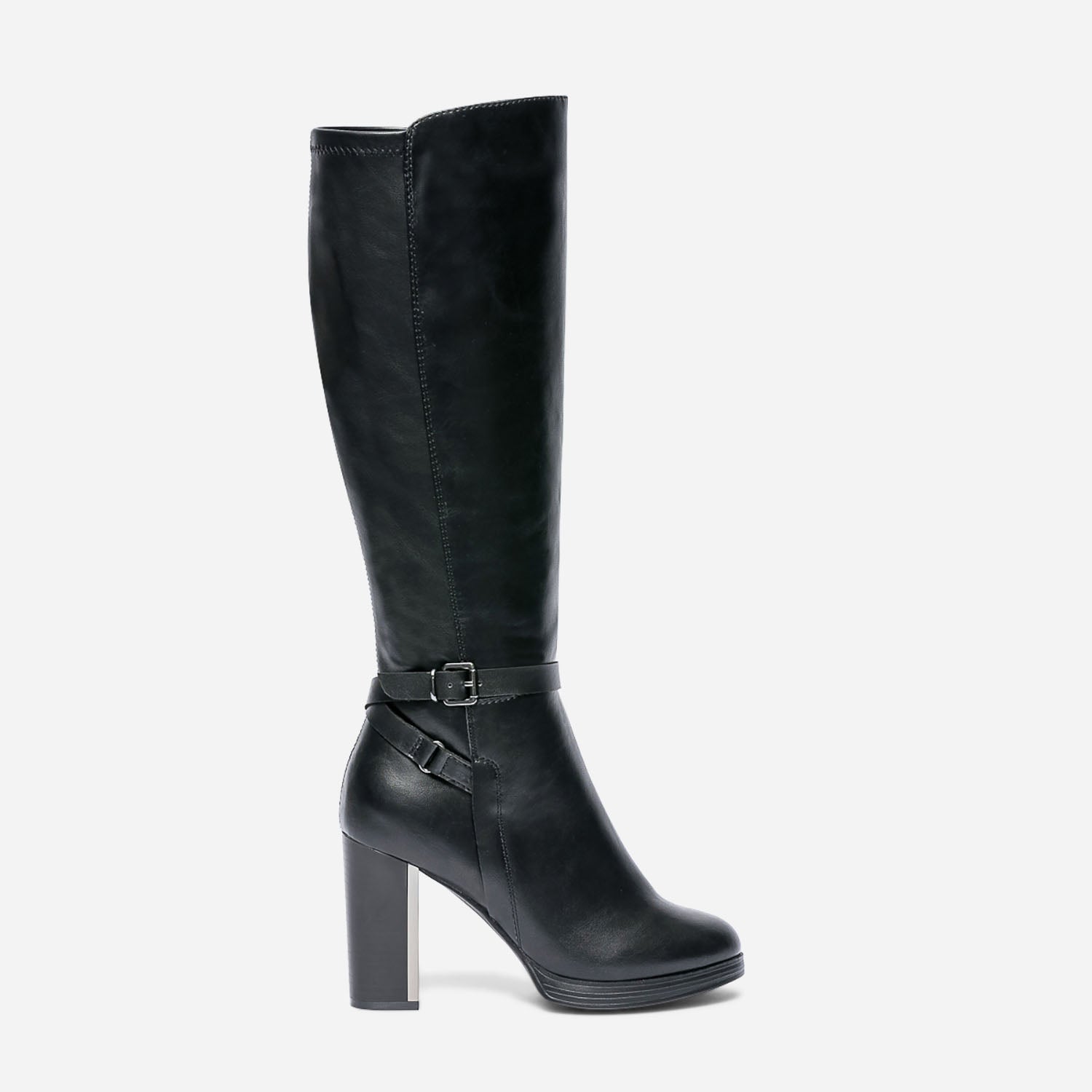 Botte TEXTO noire a talon haut Bottes Femme ERAM