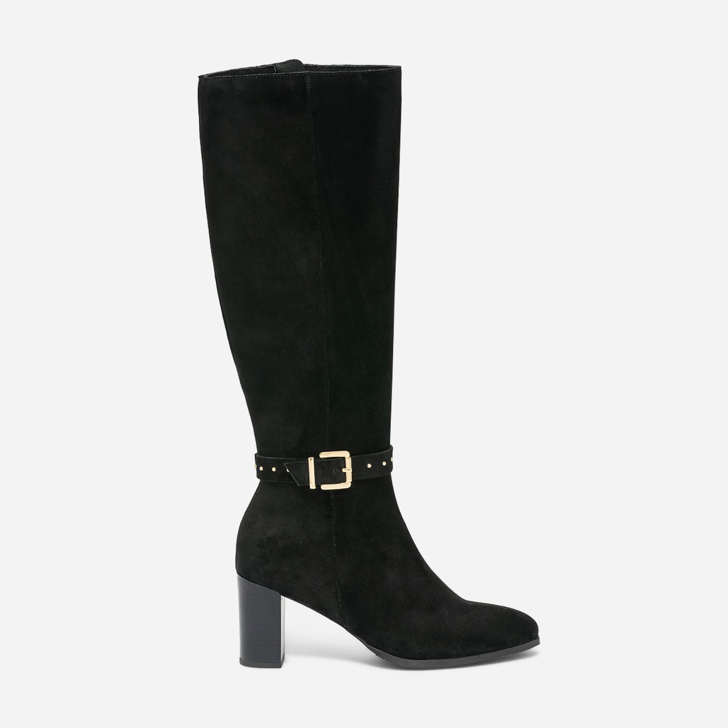 Bottes velours noir femme discount