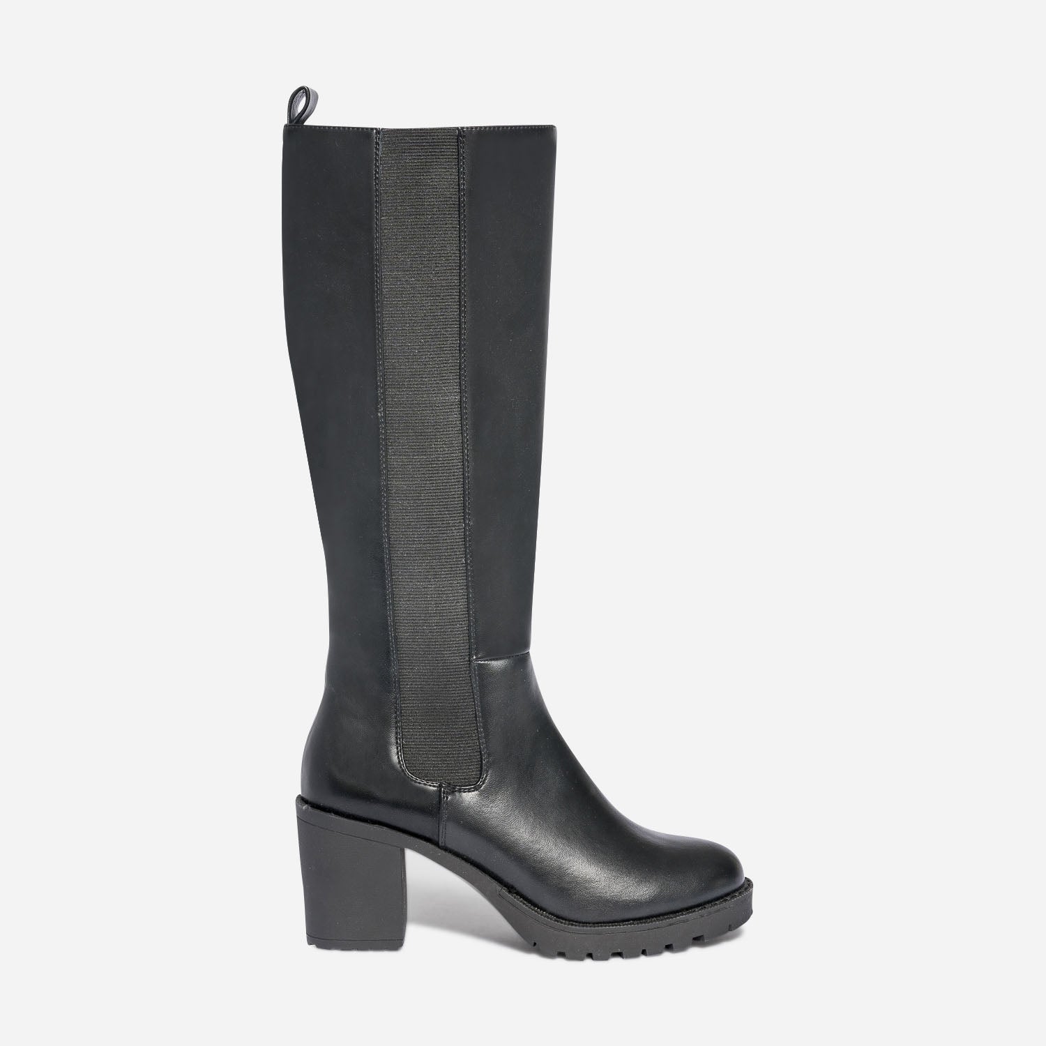 Botte TEXTO noire en cuir Bottes Femme ERAM