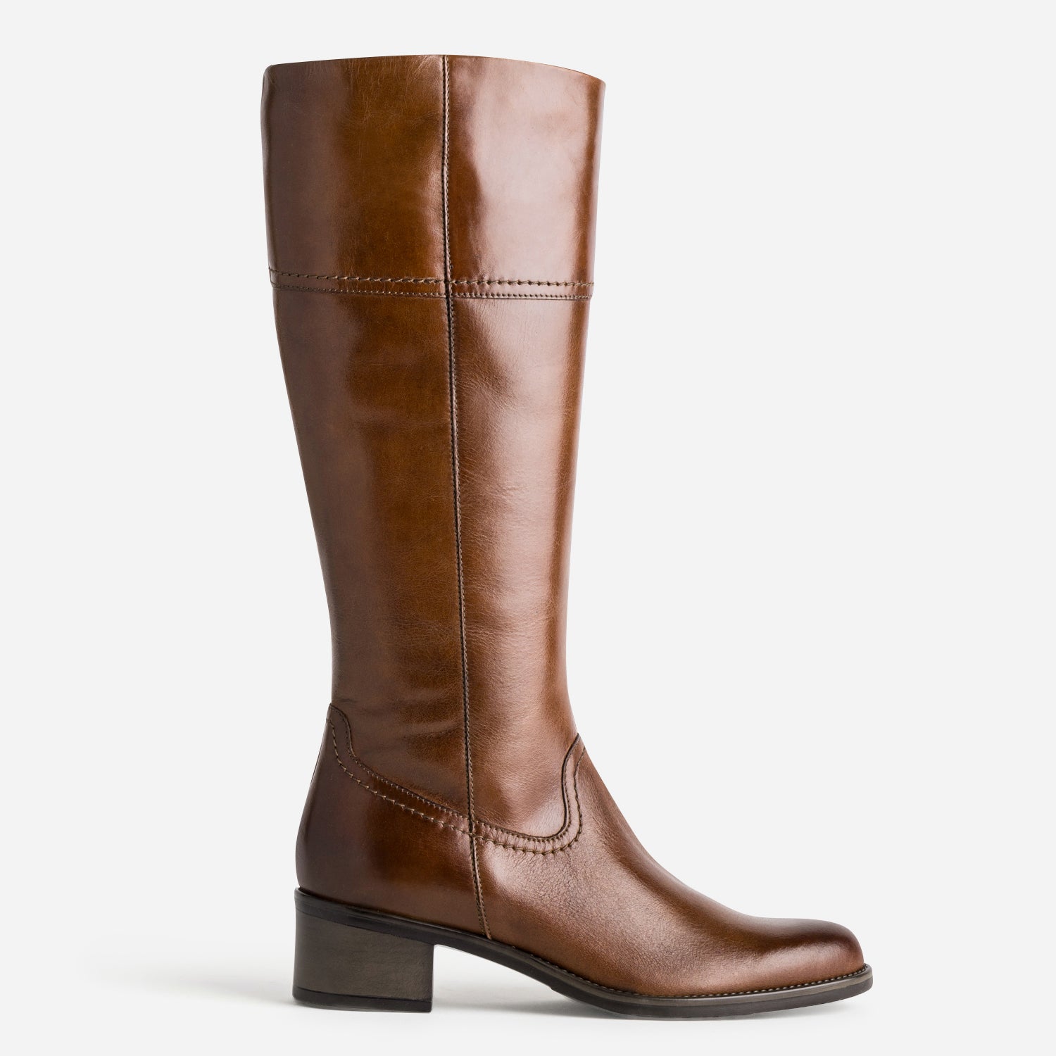 Bottes cavalieres cuir hemke femme soldes