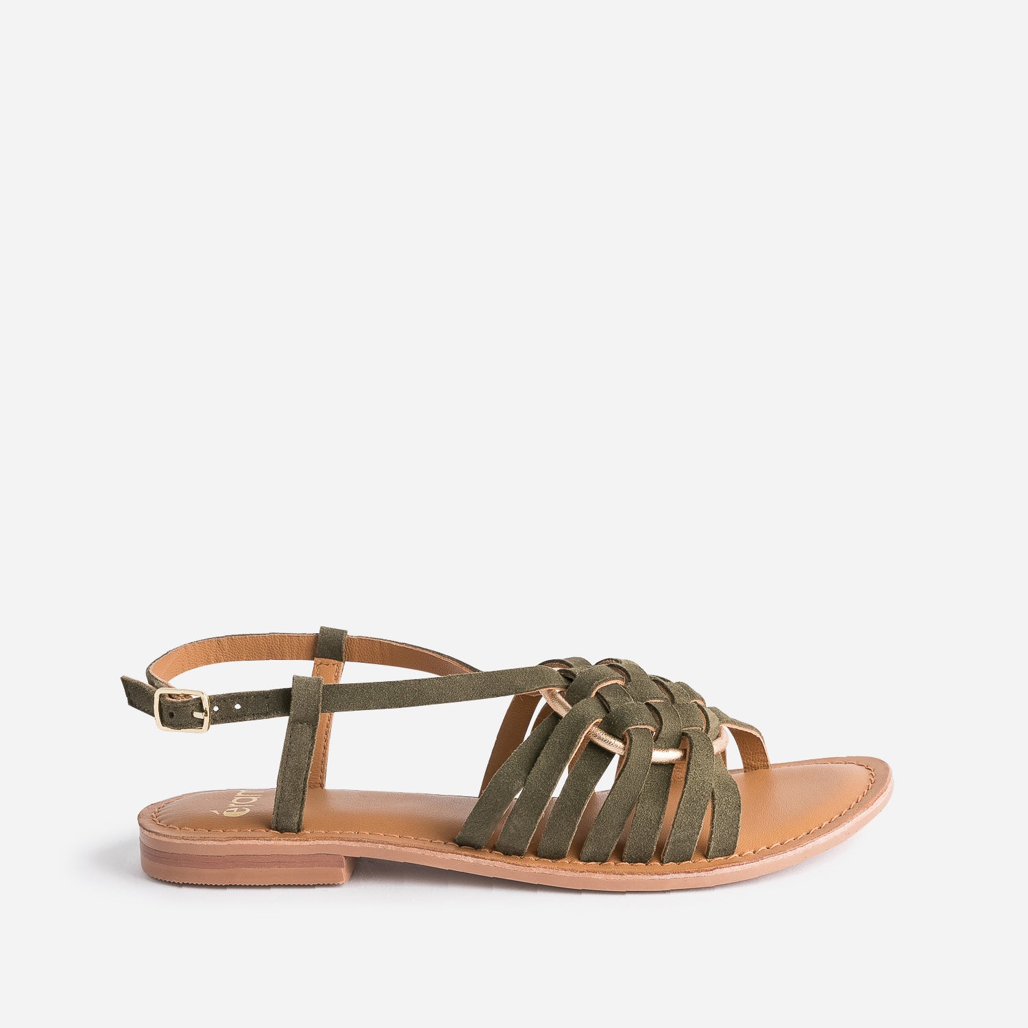 Sandales femme kaki clearance