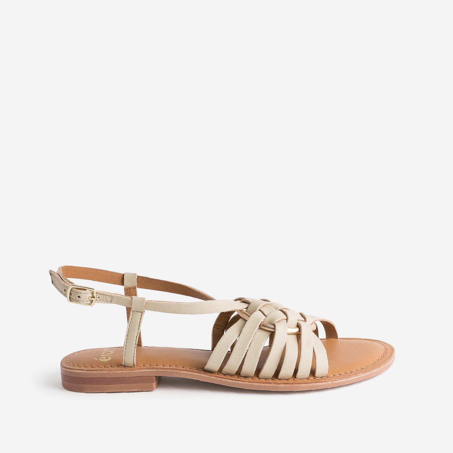 Sandale TEXTO crue co con ue en macram Sandales Femme ERAM