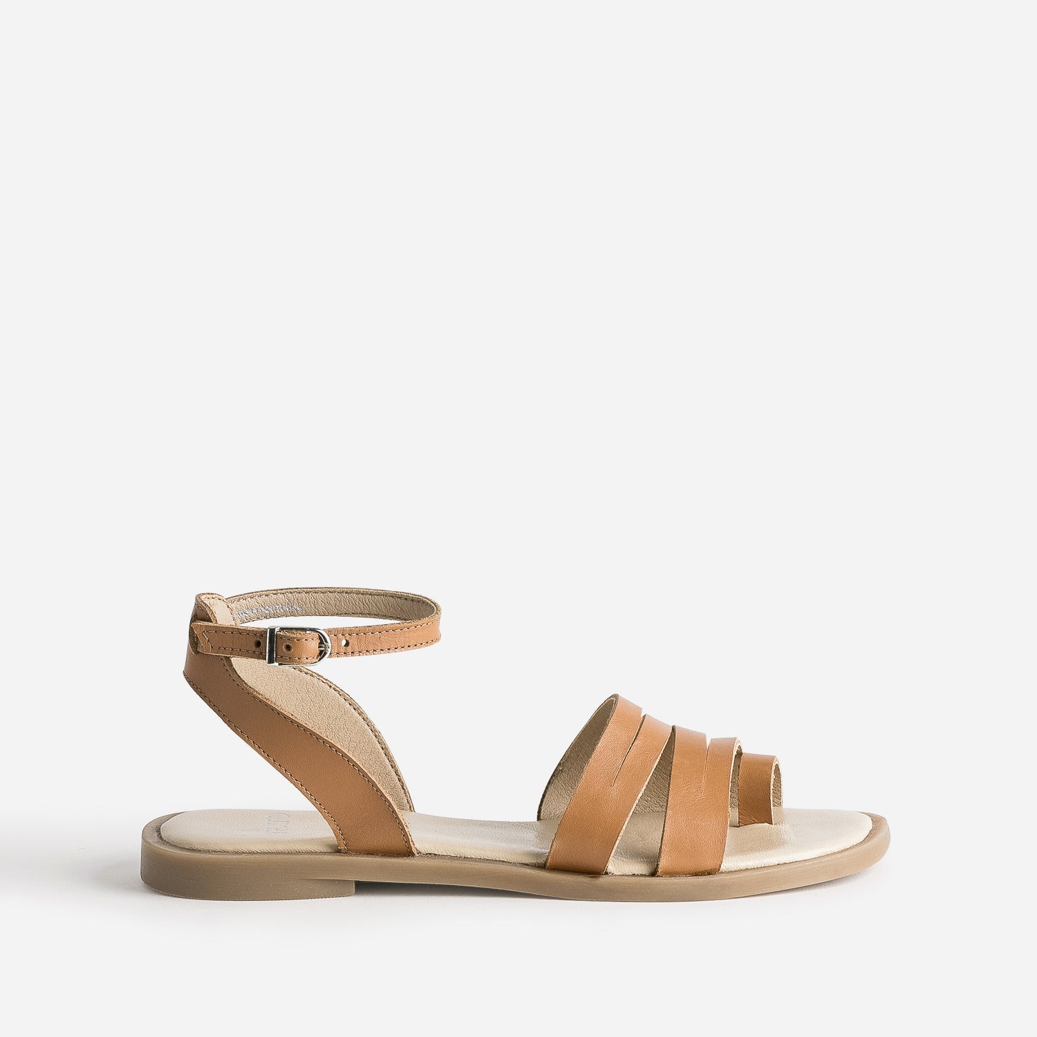 Sandales marron cuir femme on sale