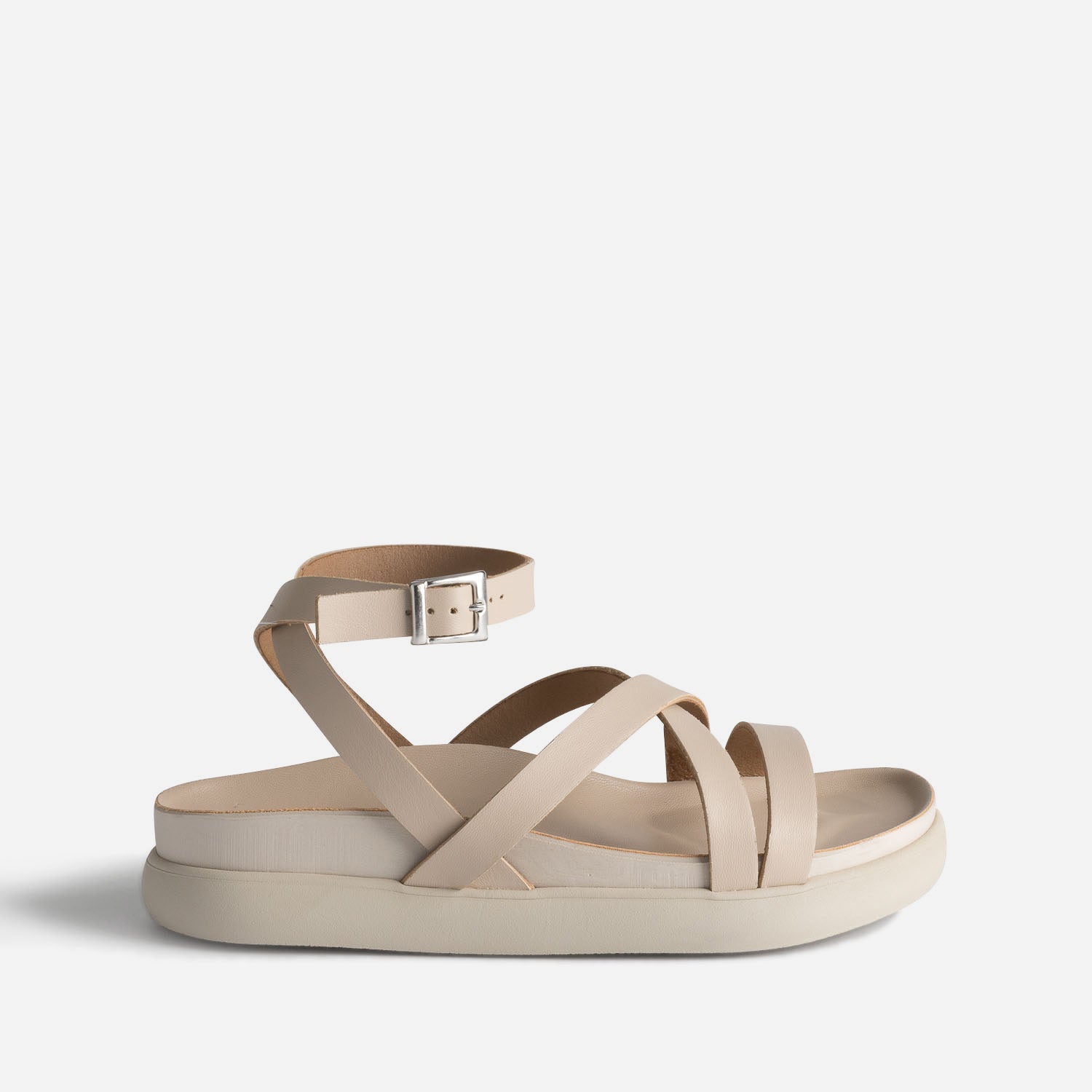 Sandale top croisée femme