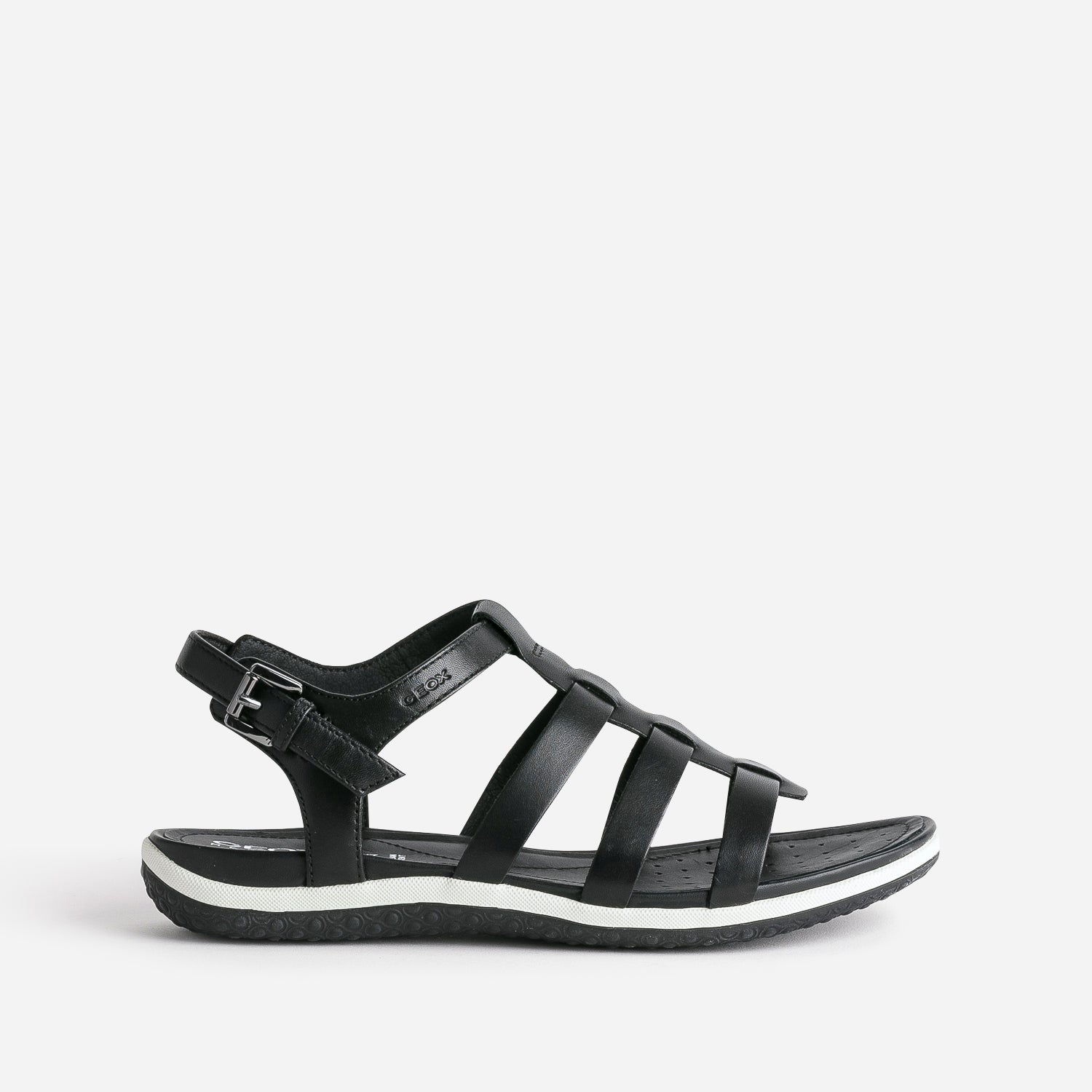 Geox black sandals deals
