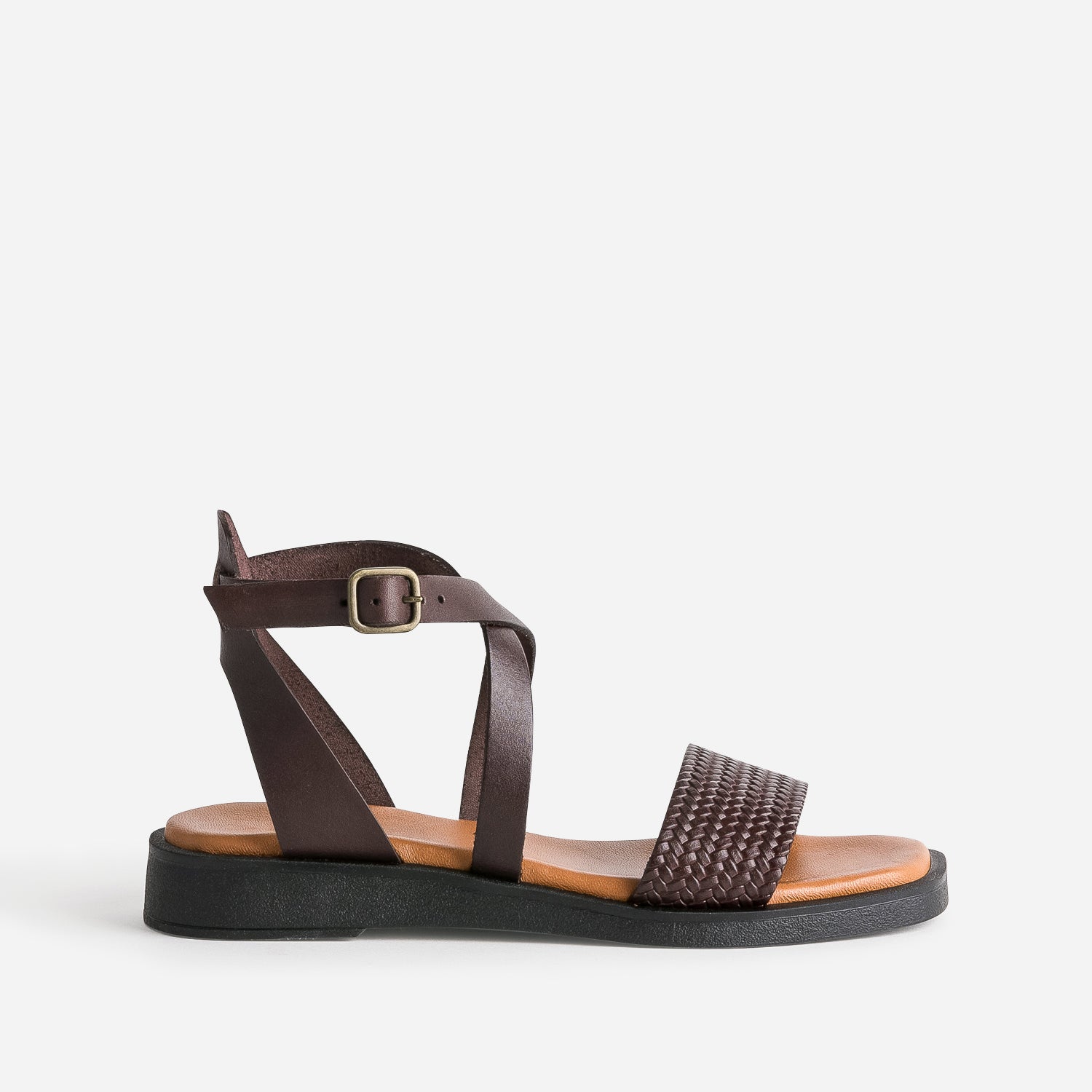 Sandales femme tressees cuir clearance