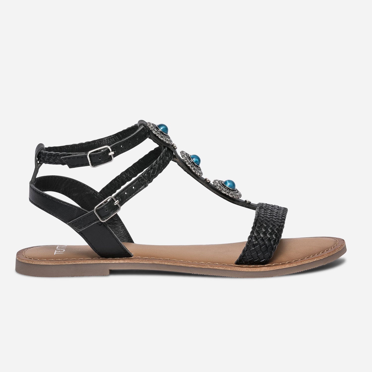 Sandales avec bijoux sales