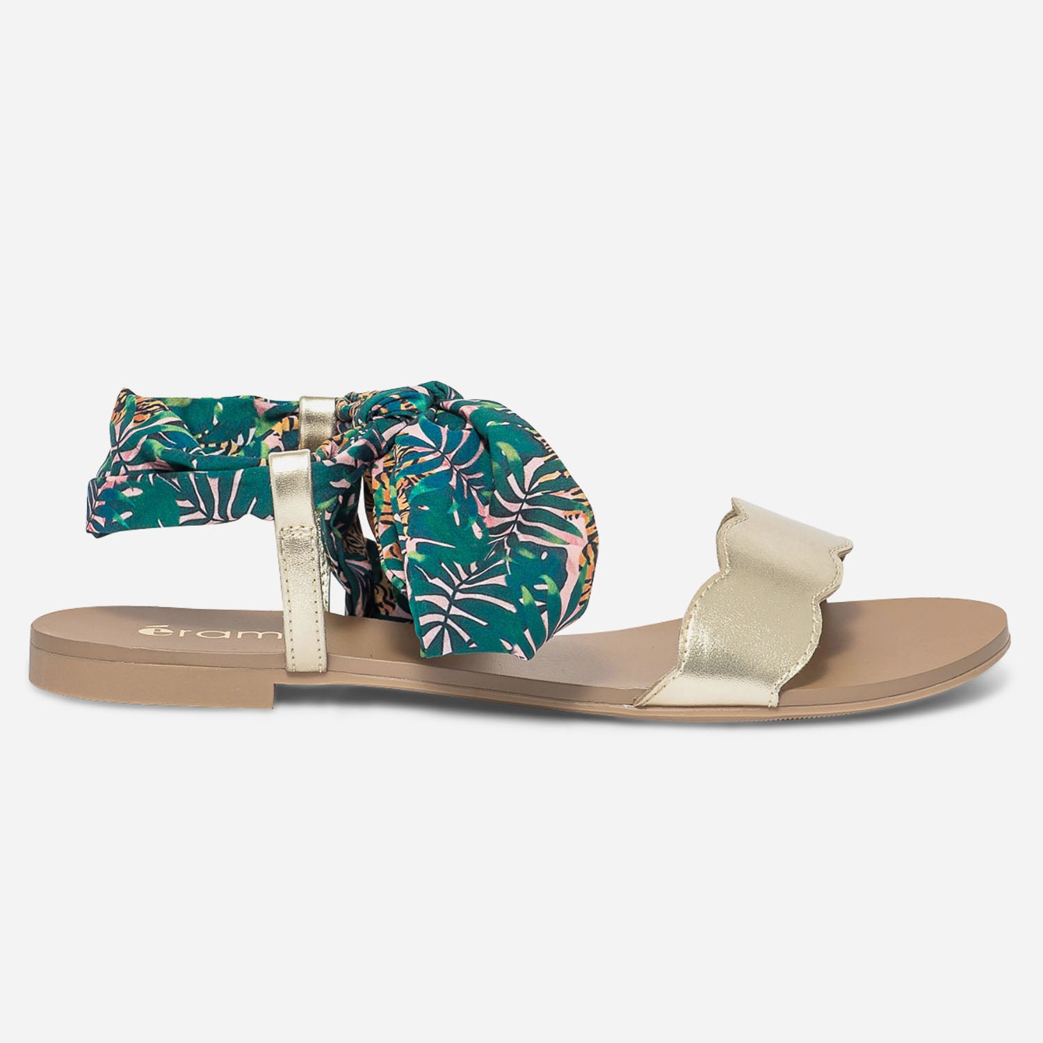 Sandale or ruban imprim tigres Sandales Femme ERAM
