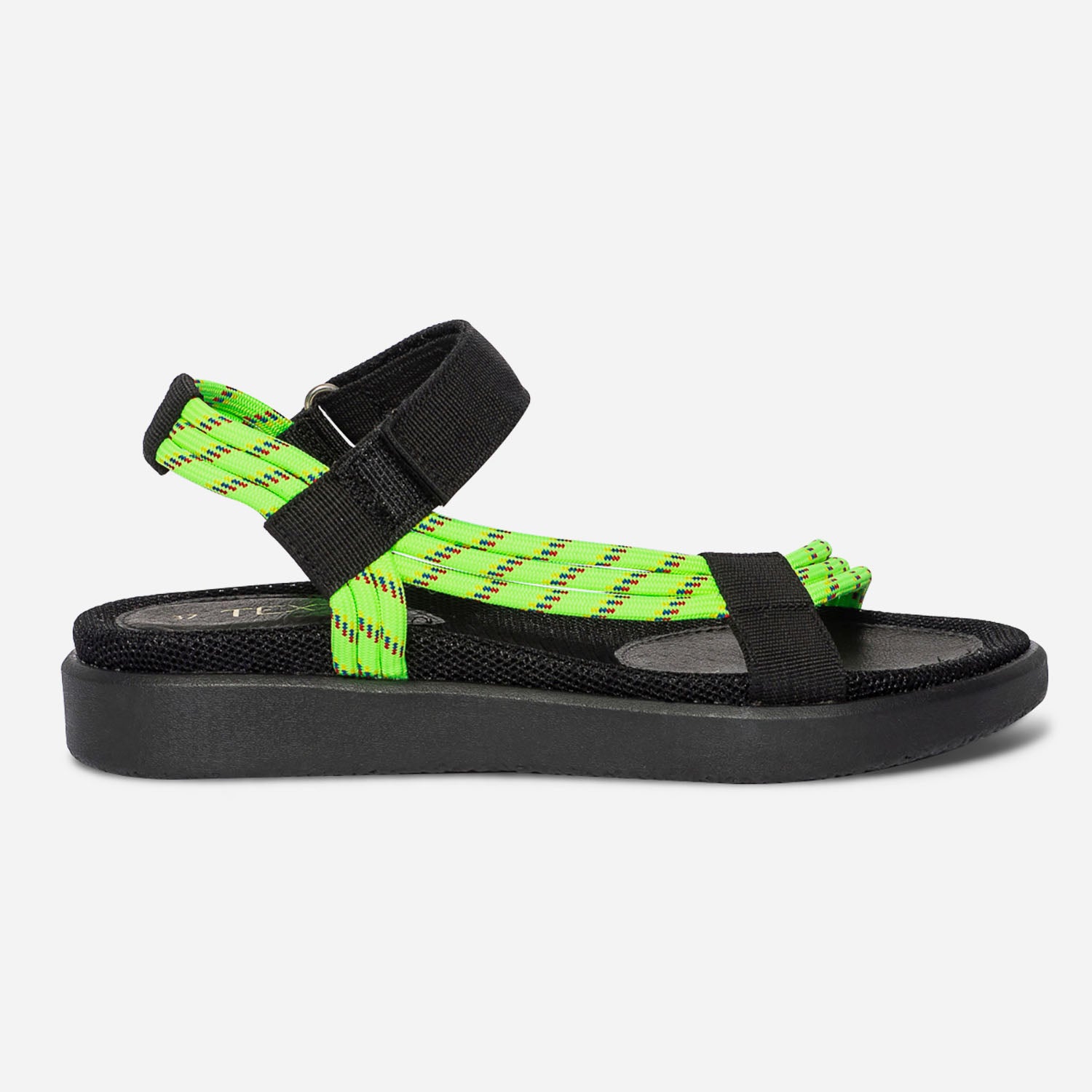 Sandale TEXTO jaune fluo a scratch Sandales Femme ERAM