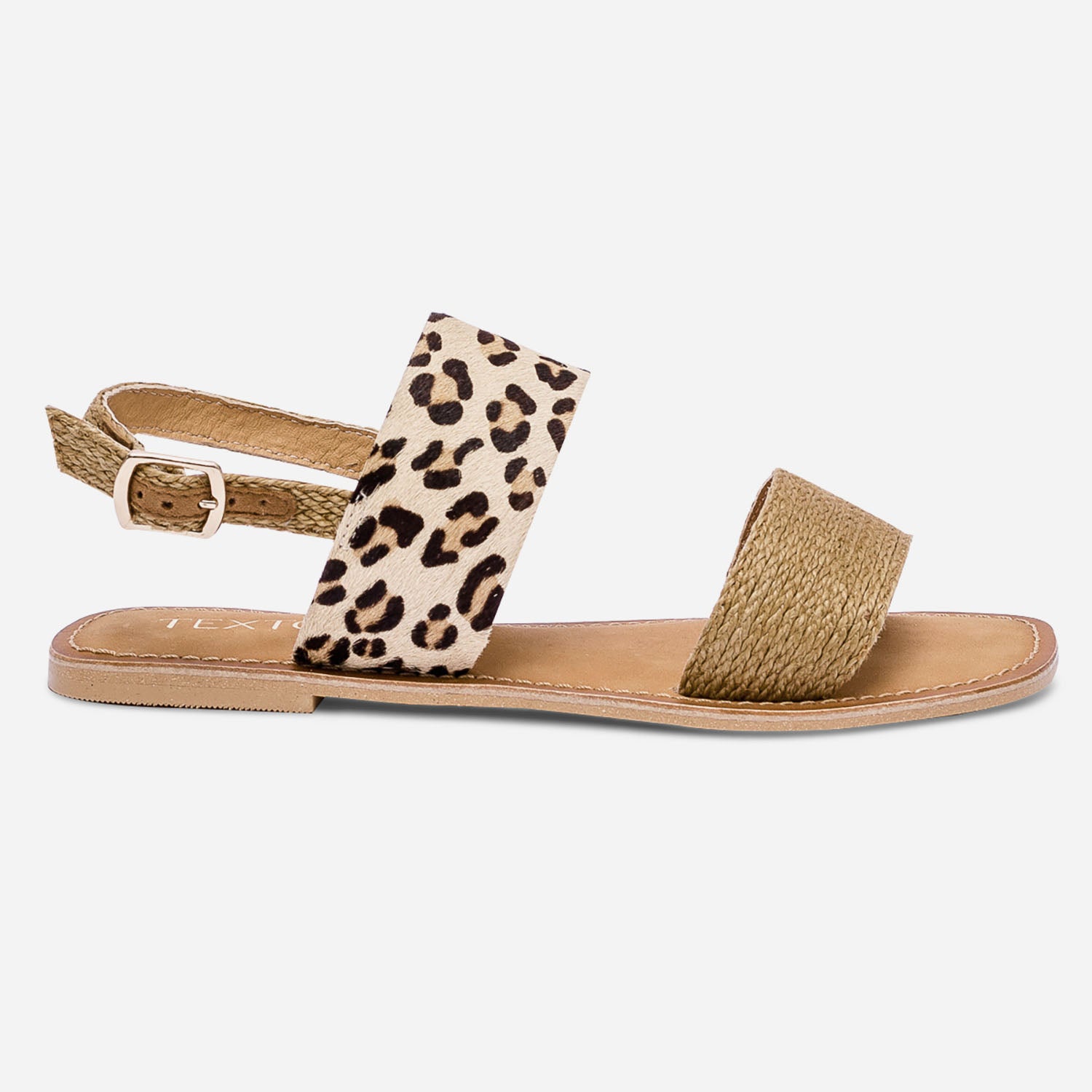 Sandales top imprime leopard