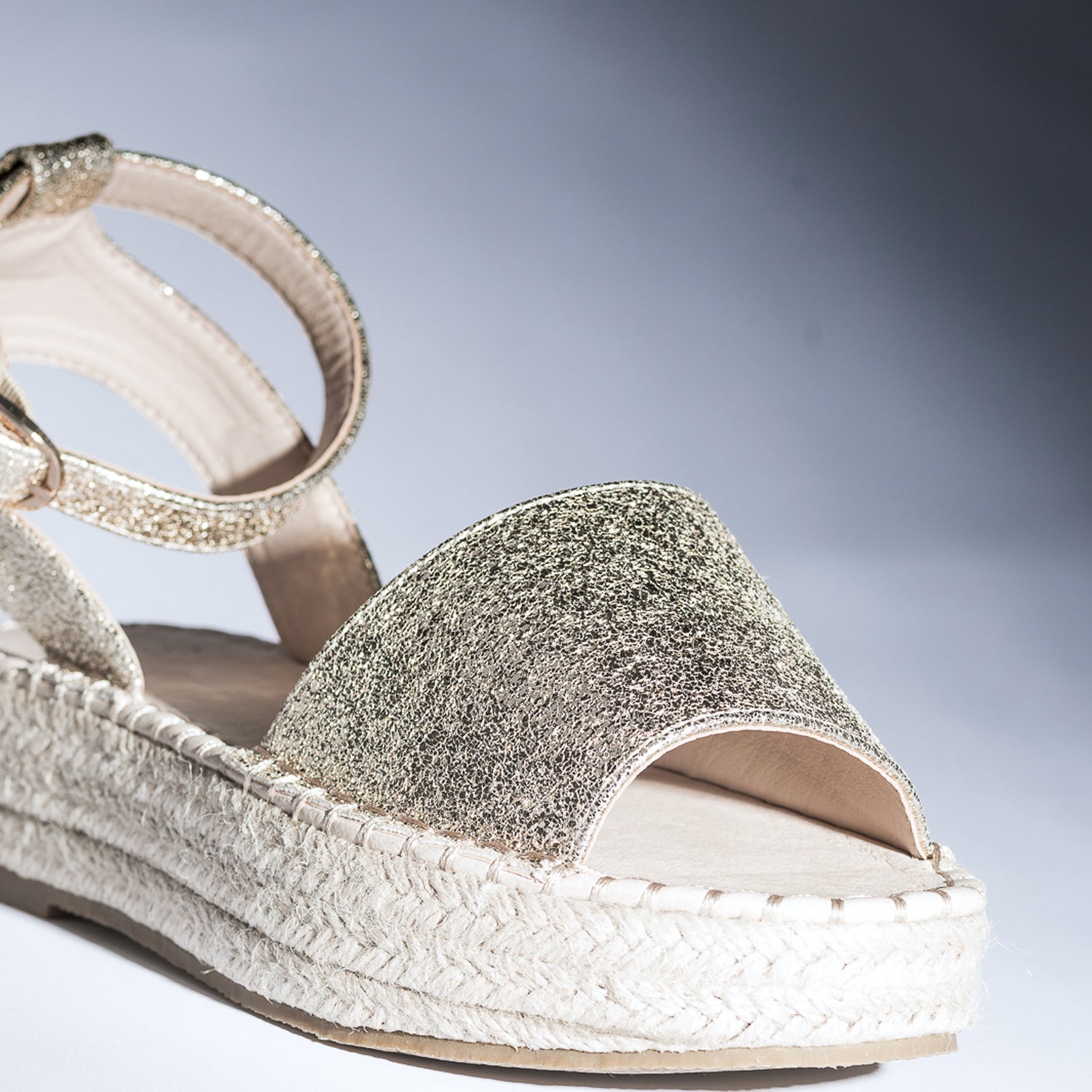 Sandale plateforme corde discount