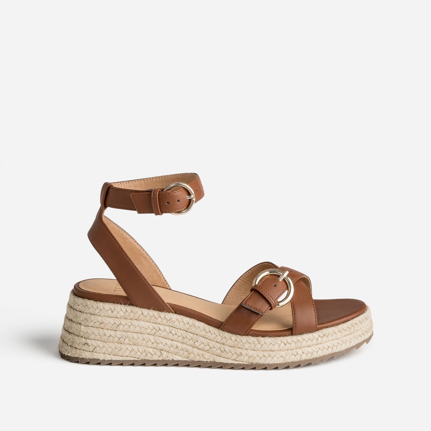 Compensé cuir femme deals