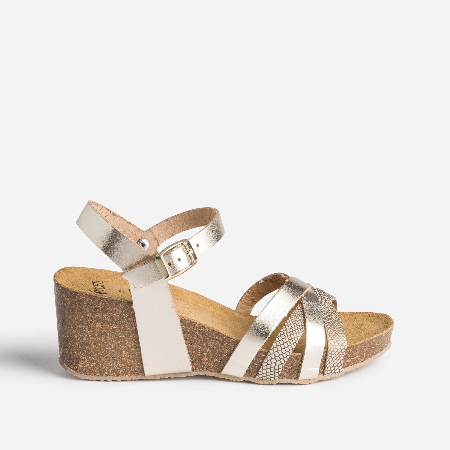Sandales sales compensées eram
