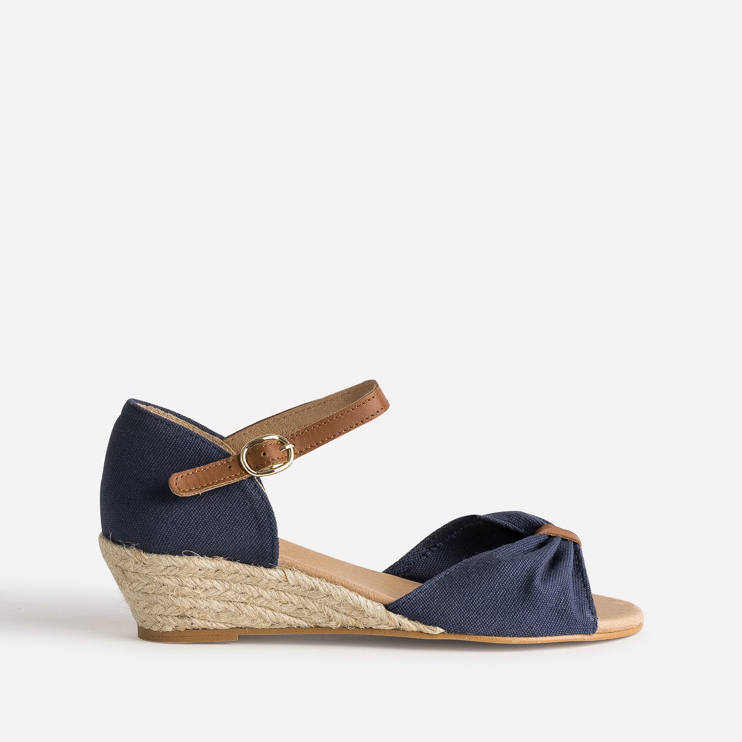 Sandale a store talon compense femme