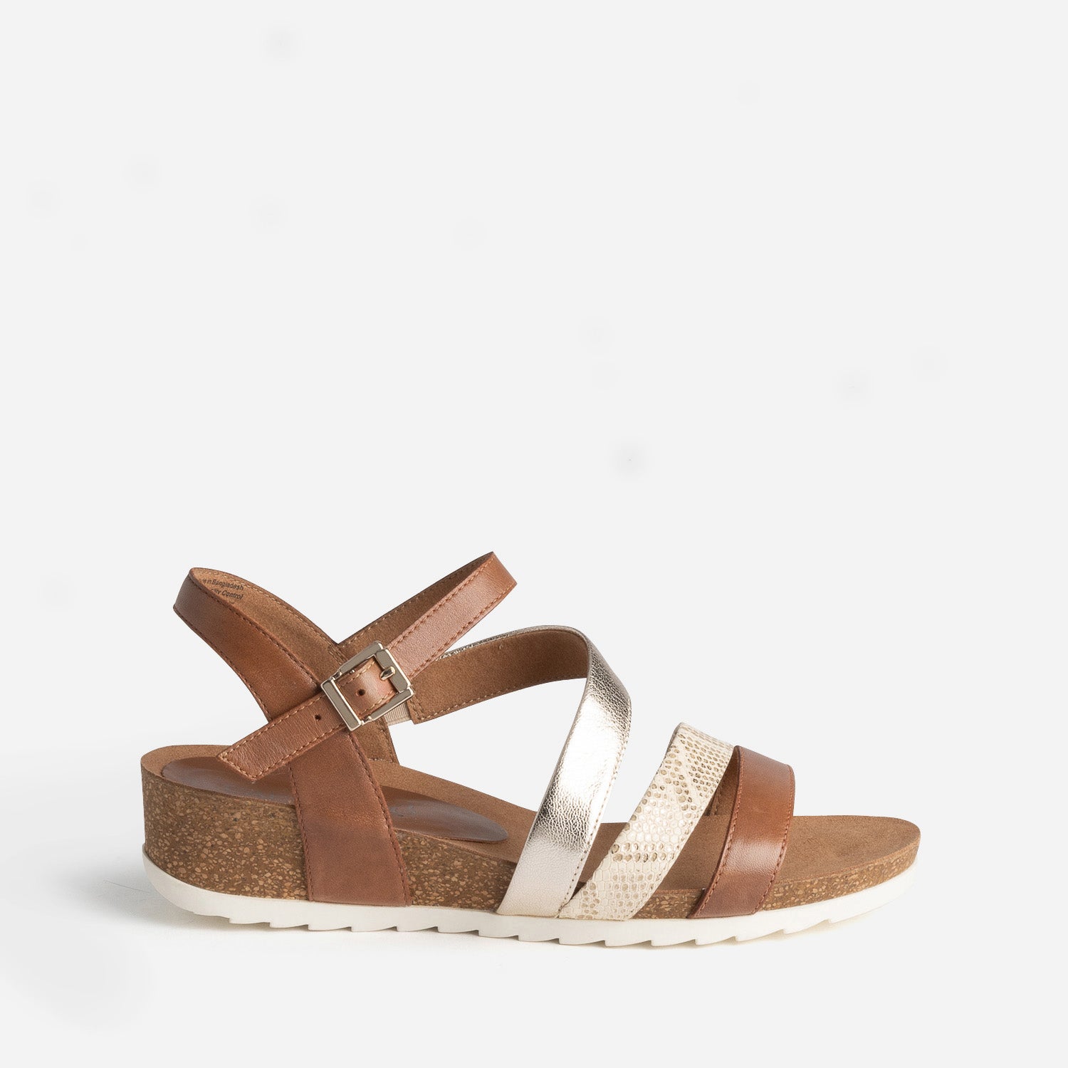 Sandale camel et doré discount