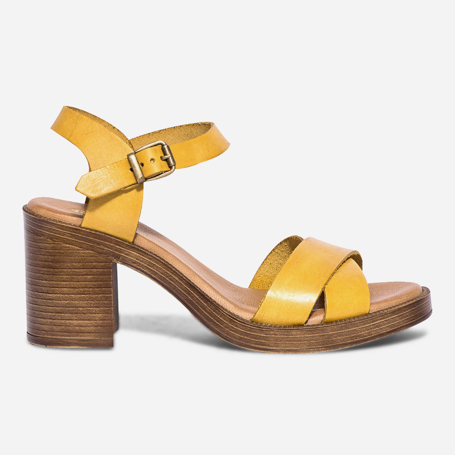 Sandale jaune new arrivals femme