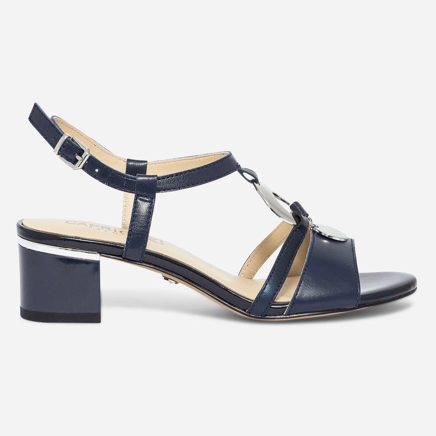 Sandale CAPRICE bleu marine en cuir Eram Femme ERAM