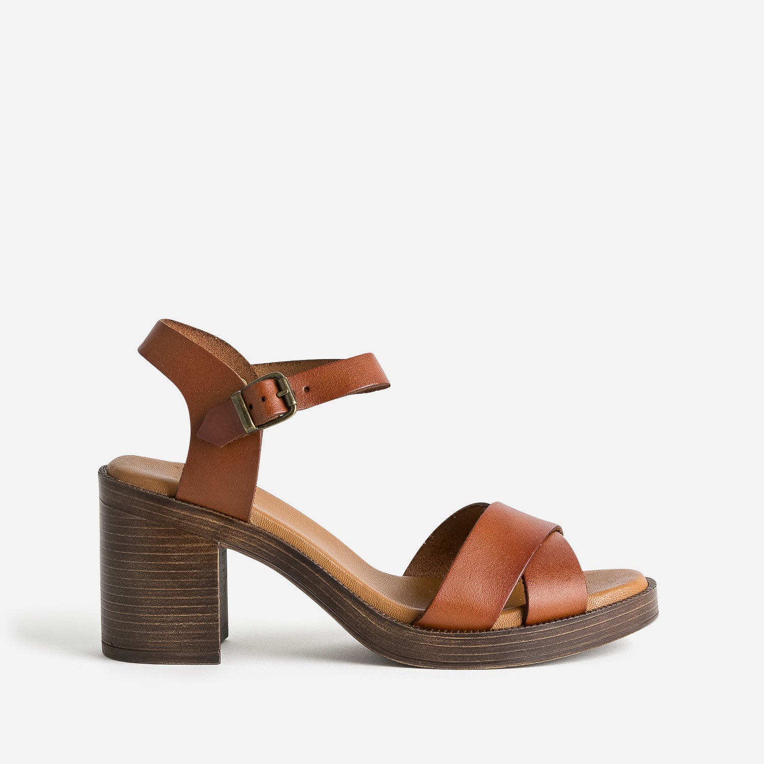 Sandales camel sale talon