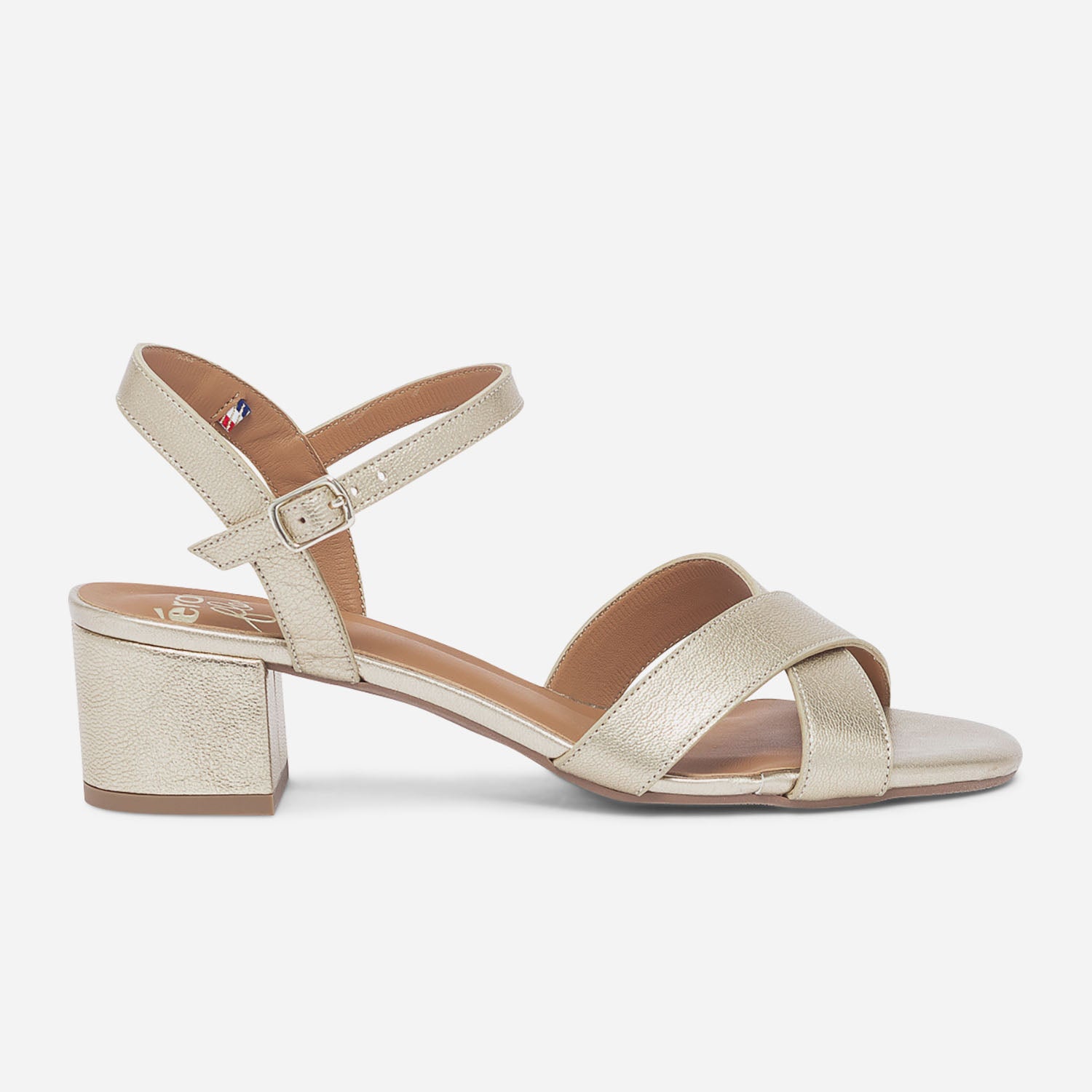 Sandale ERAM FLEX or en cuir Eram Femme ERAM