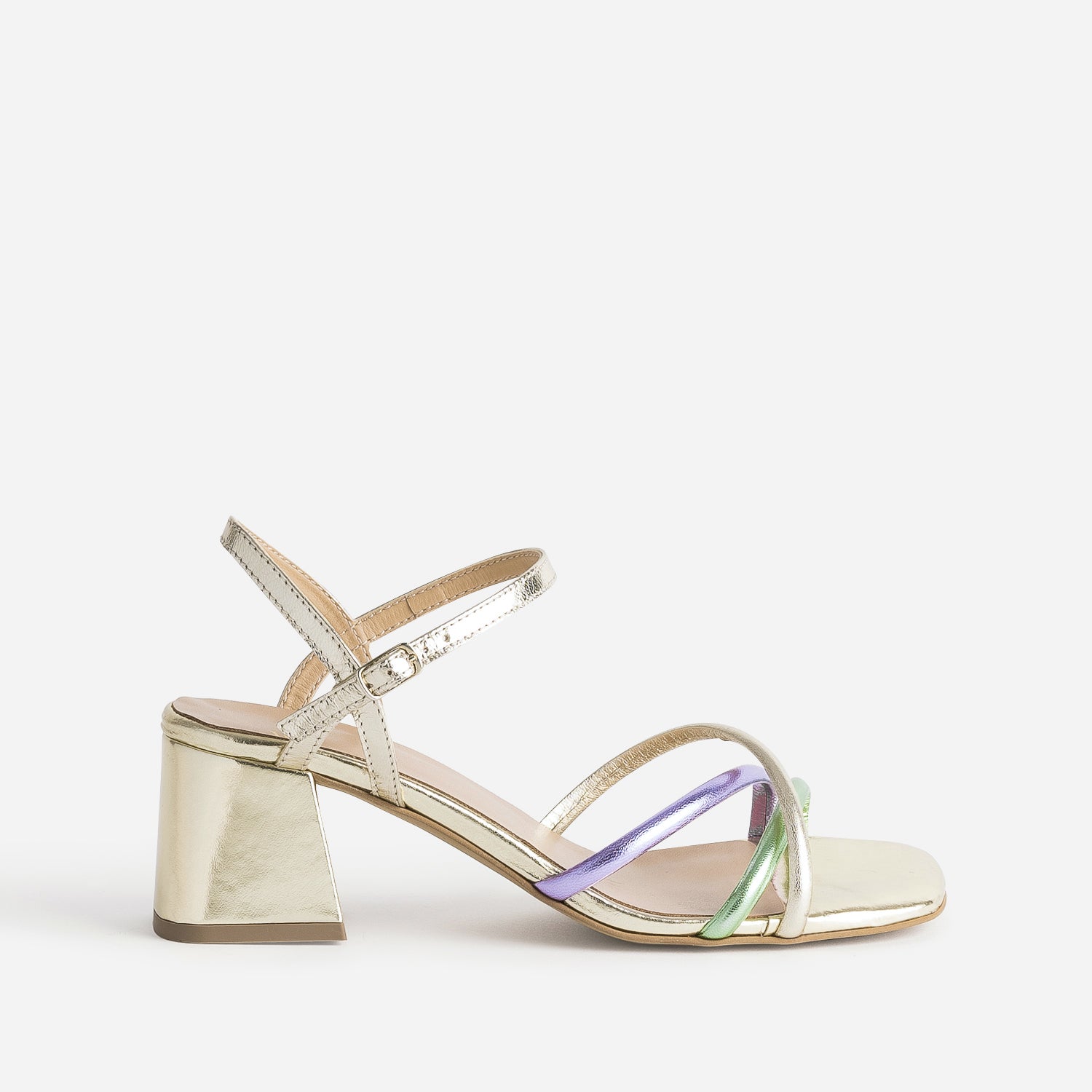 Sandales hotsell dorées lacets